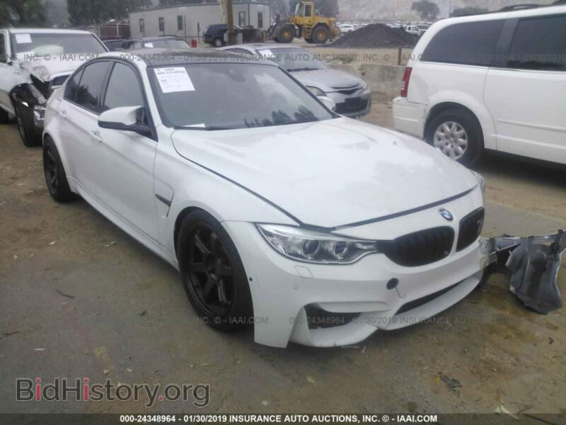 2015 BMW M3 (VIN WBS3C9C55FP805775) — фото 1 из 10, IAAI, повреждение: передняя часть