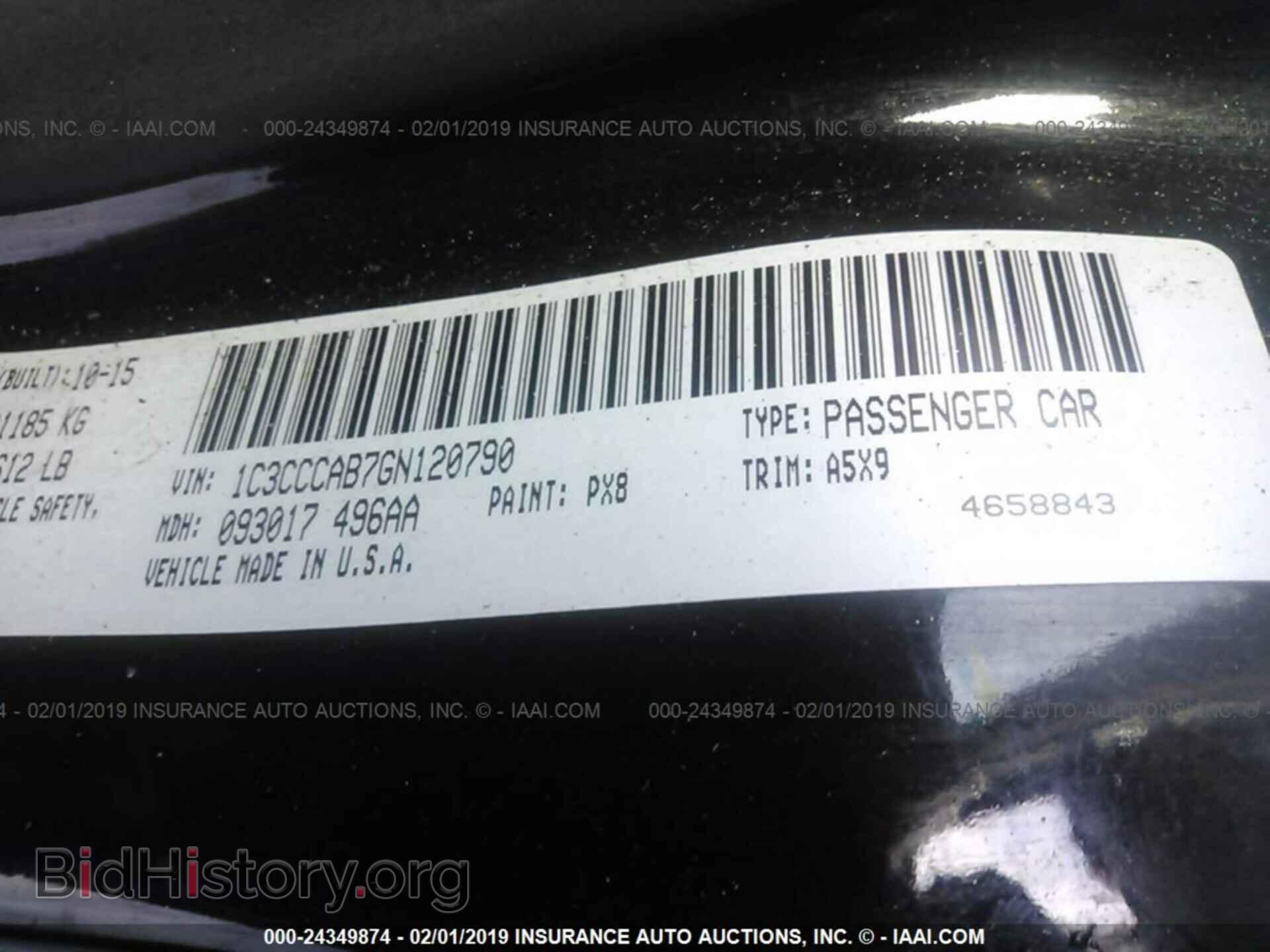2016 CHRYSLER 200 - VIN: 1C3CCCAB7GN120790 - Photo 9