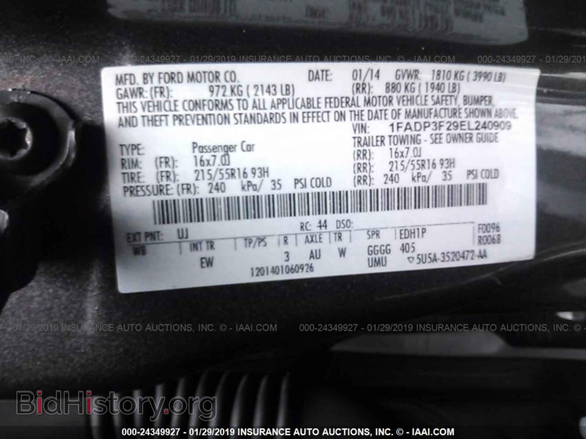 2014 FORD FOCUS - VIN: 1FADP3F29EL240909 - Photo 9
