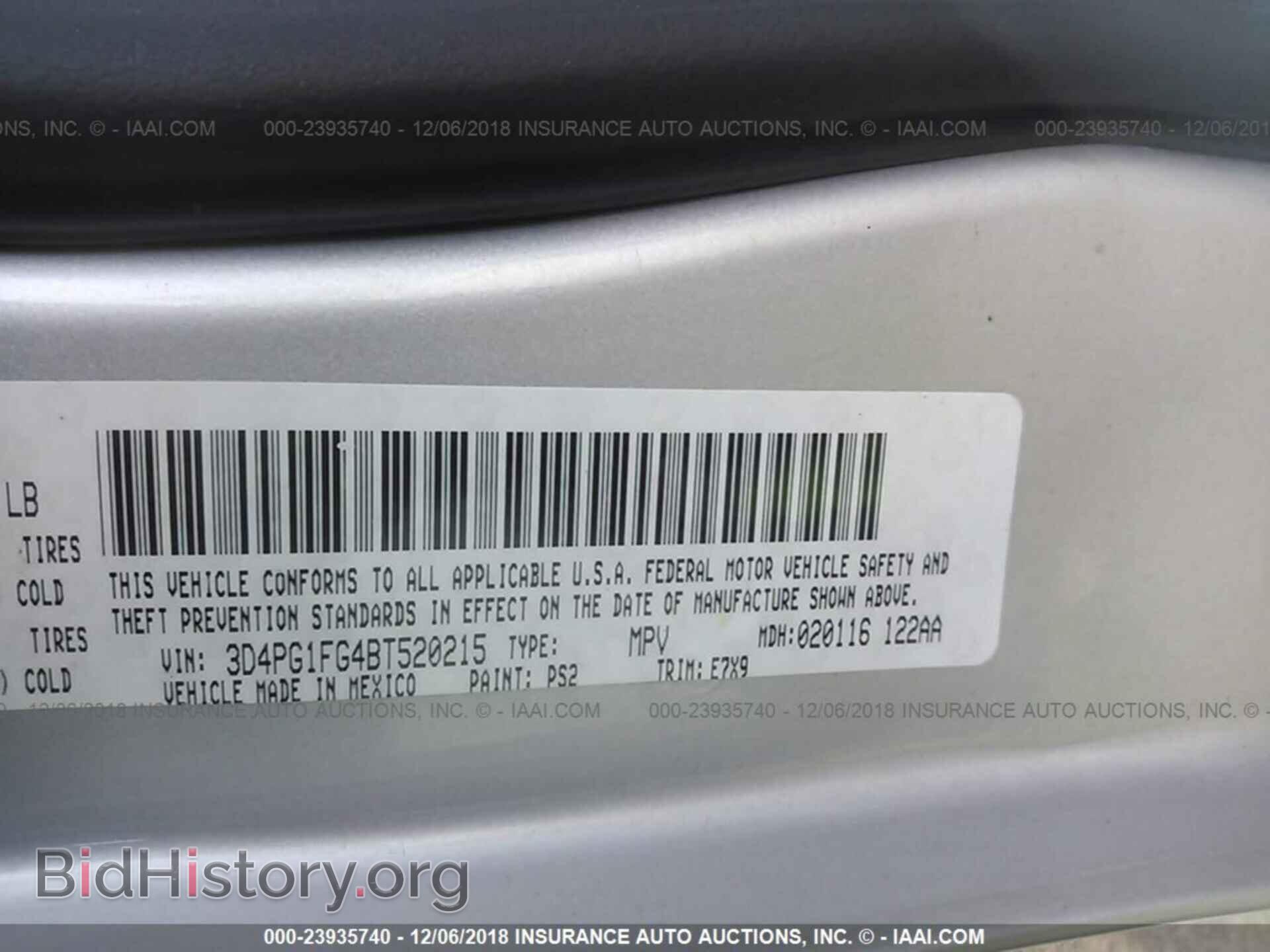 2011 DODGE JOURNEY - VIN: 3D4PG1FG4BT520215 - Фото 9