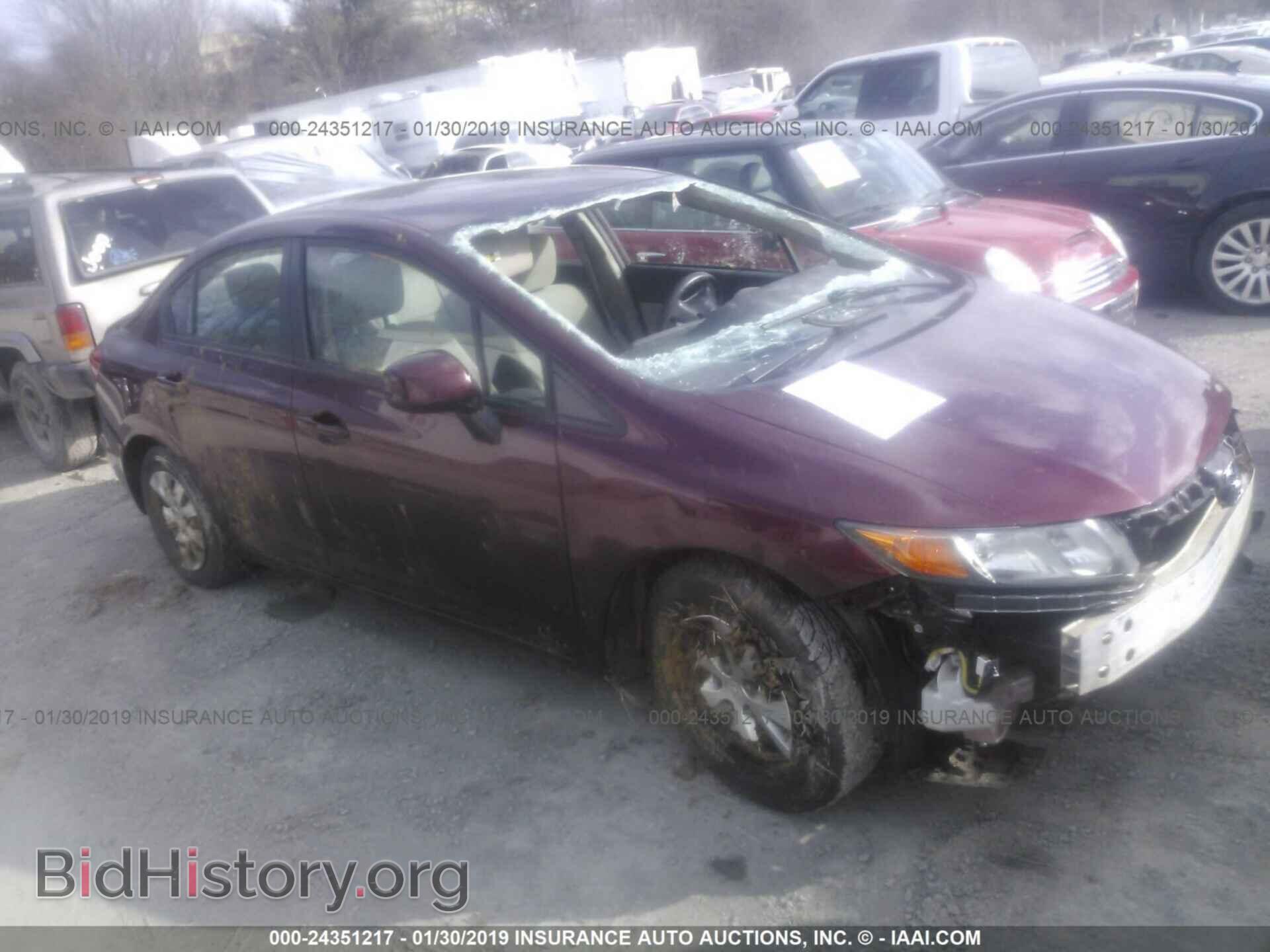 Photo 2HGFB2F55CH544918 - HONDA CIVIC 2012