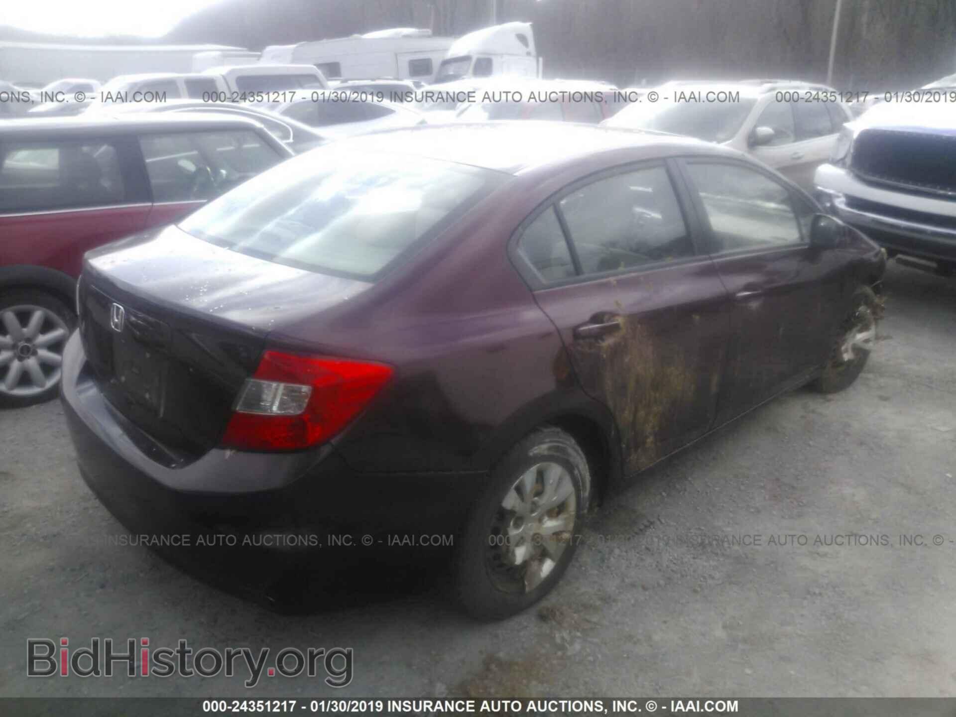 2012 HONDA CIVIC - VIN: 2HGFB2F55CH544918 - Фото 4