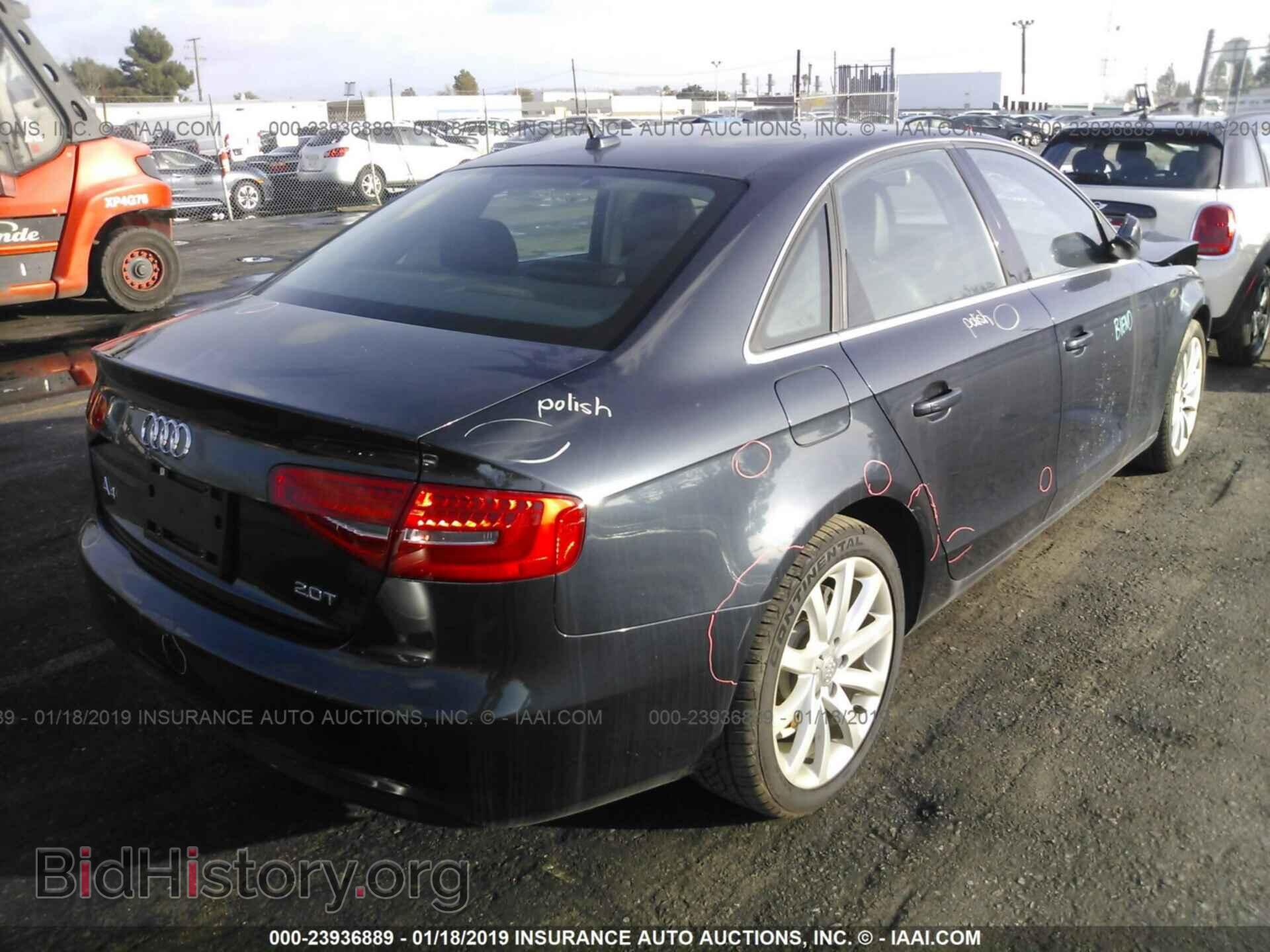 2013 AUDI A4 - VIN: WAUEFAFL0DA135990 - Фото 4