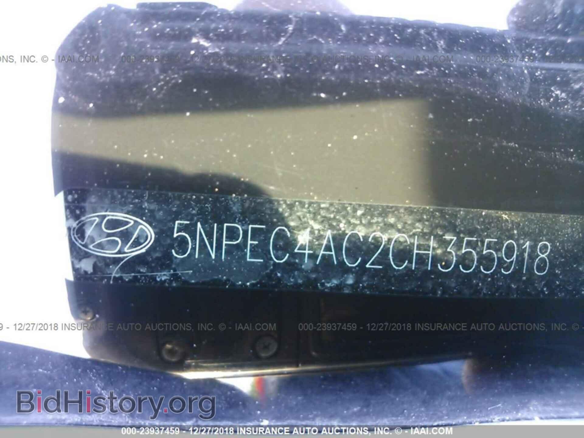 2012 HYUNDAI SONATA - VIN: 5NPEC4AC2CH355918 - Фото 9