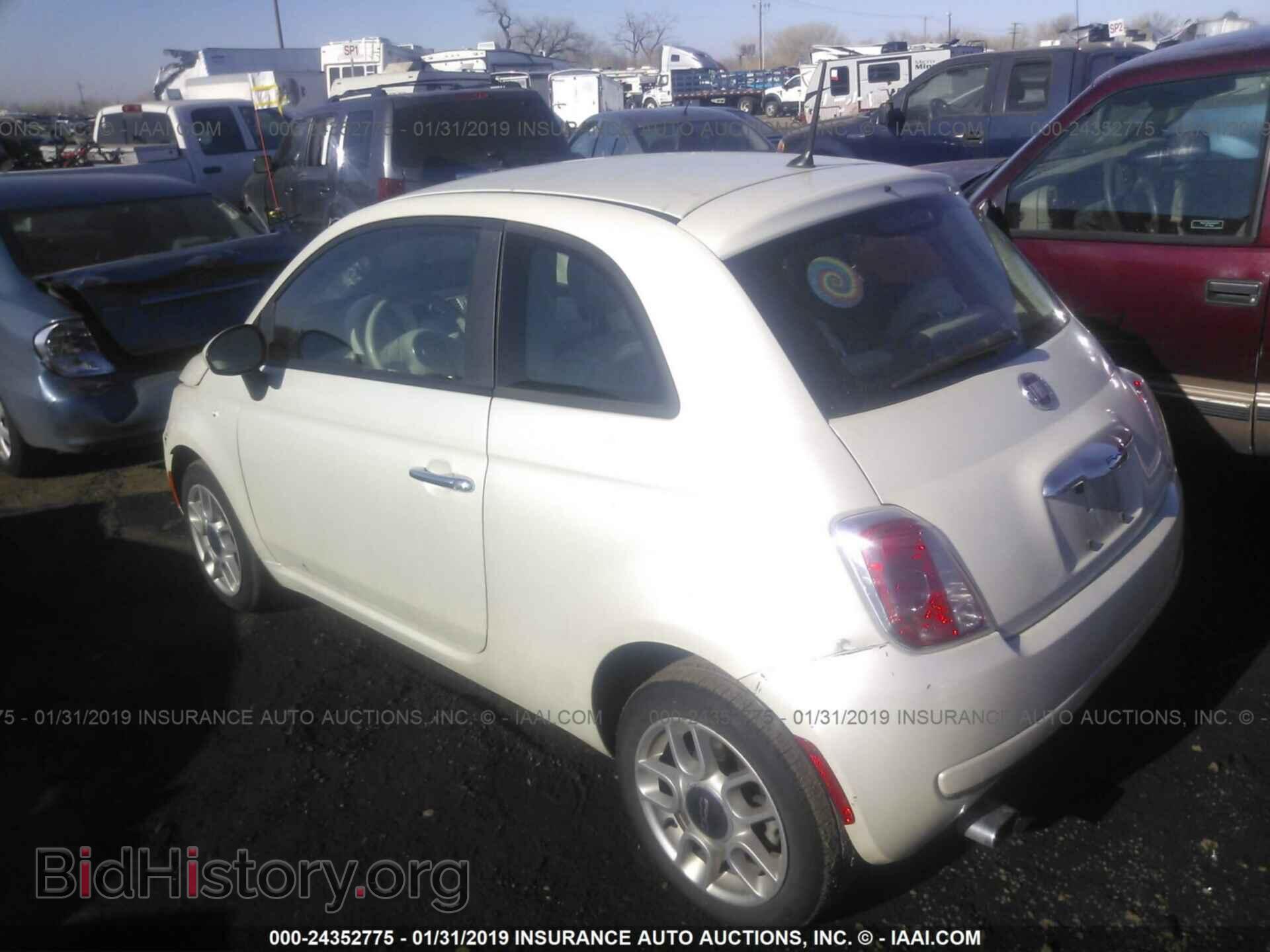 2012 FIAT 500 - VIN: 3C3CFFAR2CT370888 - Фото 3