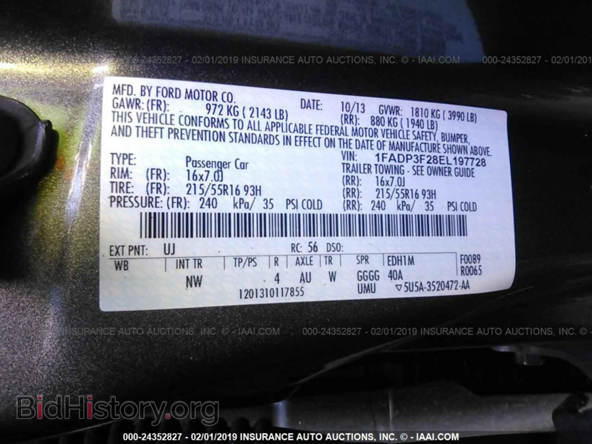 2014 FORD FOCUS - VIN: 1FADP3F28EL197728 - Photo 9