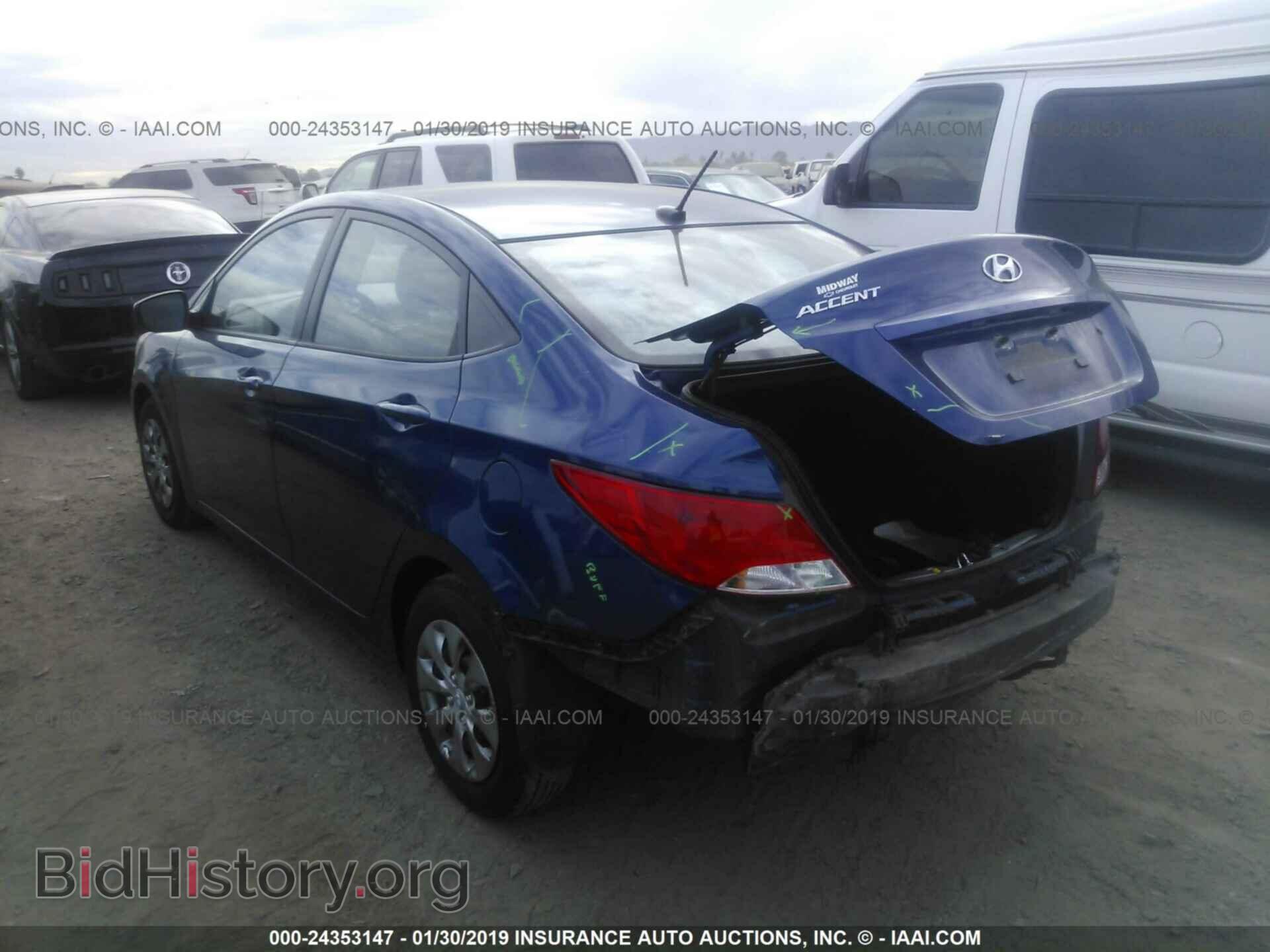 2016 HYUNDAI ACCENT - VIN: KMHCT4AE9GU038962 - Фото 3