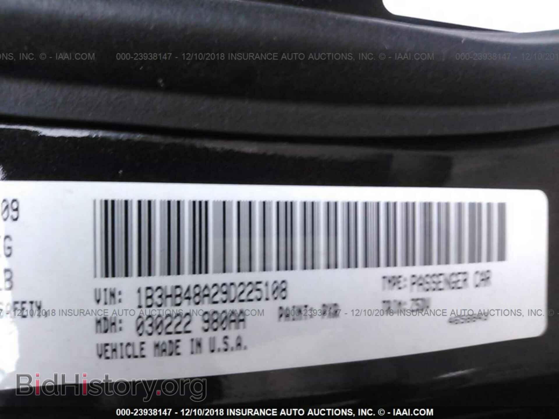 2009 DODGE CALIBER - VIN: 1B3HB48A29D225108 - Photo 9