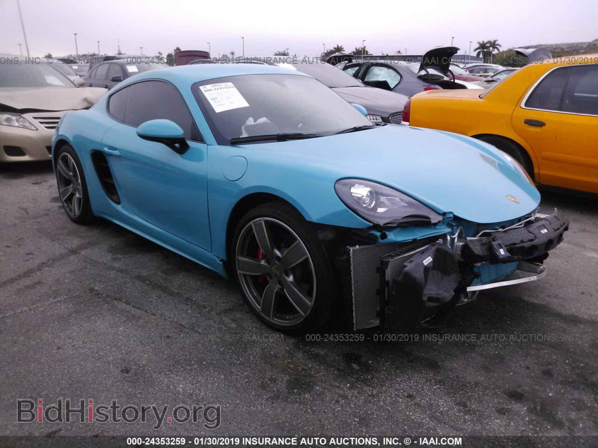 Фотография WP0AB2A88JK278388 - PORSCHE CAYMAN 2018