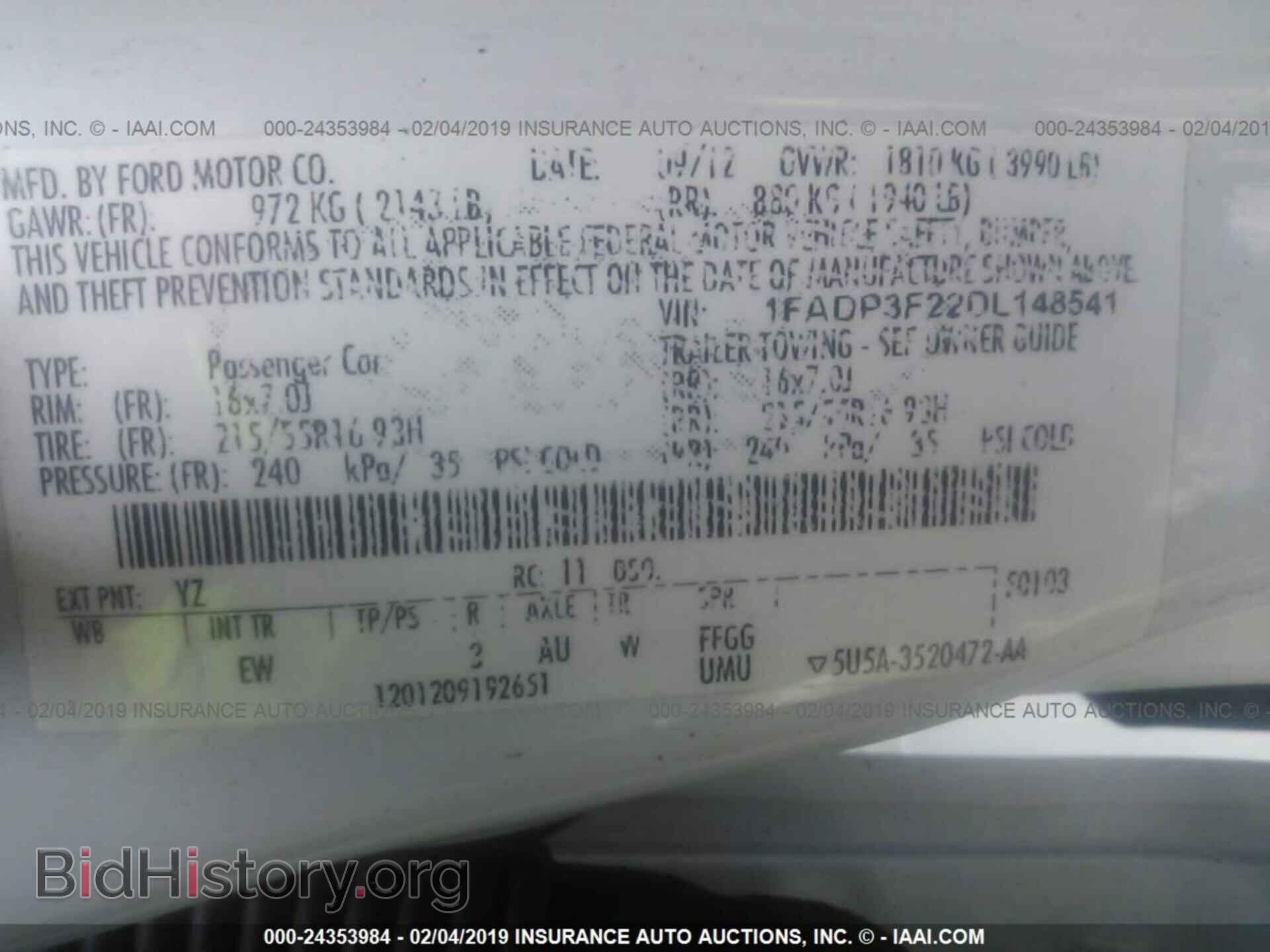 2013 FORD FOCUS - VIN: 1FADP3F22DL148541 - Photo 9