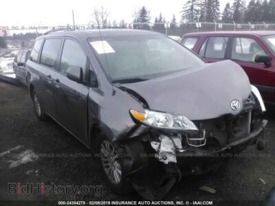 2012 Toyota SIENNA XLE/Limited, gray — VIN 5TDYK3DC9CS230933, IAAI