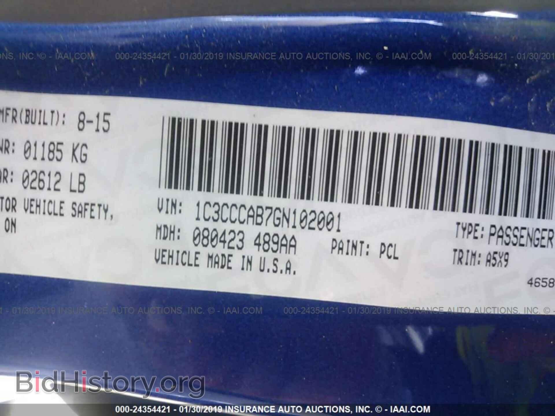 2016 CHRYSLER 200 - VIN: 1C3CCCAB7GN102001 - Photo 9