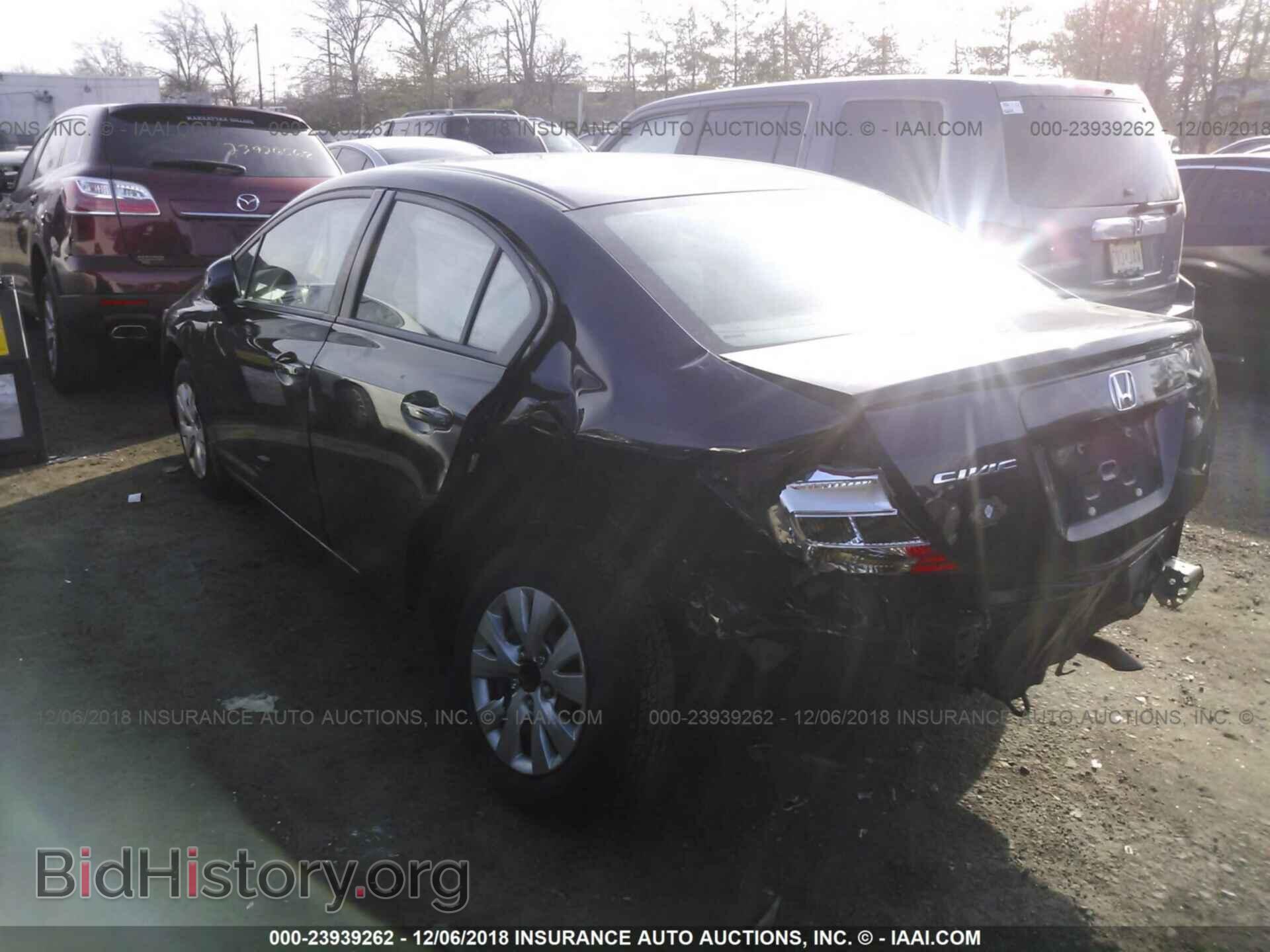 2012 HONDA CIVIC - VIN: 19XFB2F56CE348187 - Фото 3