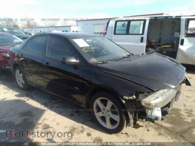2007 Mazda 6 I, черный — VIN 1YVHP80C975M22878, IAAI