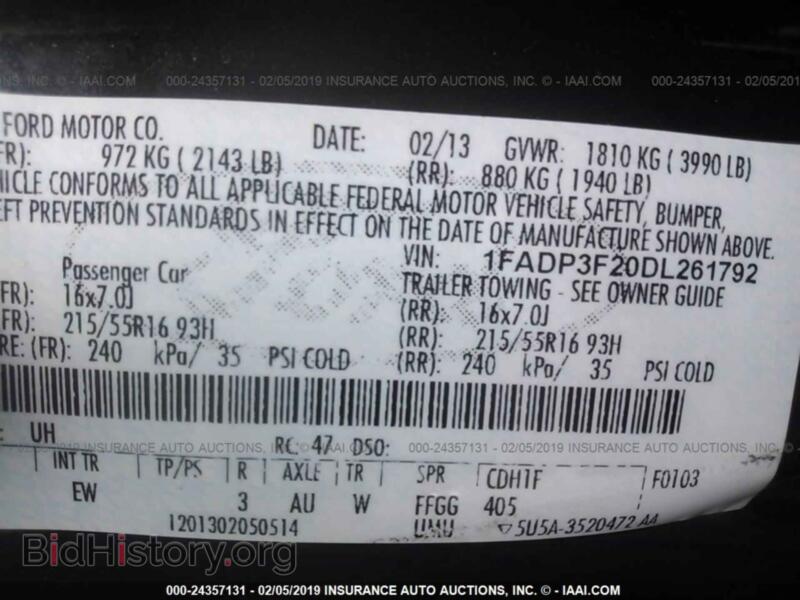 2013 Ford FOCUS (VIN 1FADP3F20DL261792) — photo 9 of 10