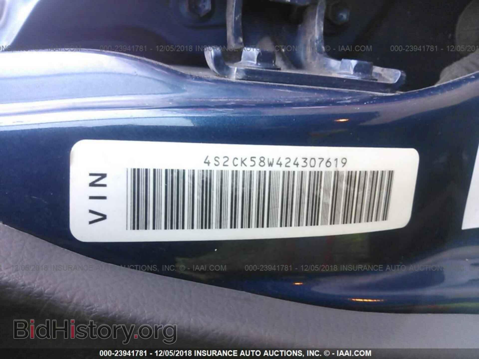 2002 ISUZU RODEO - VIN: 4S2CK58W424307619 - Фото 9