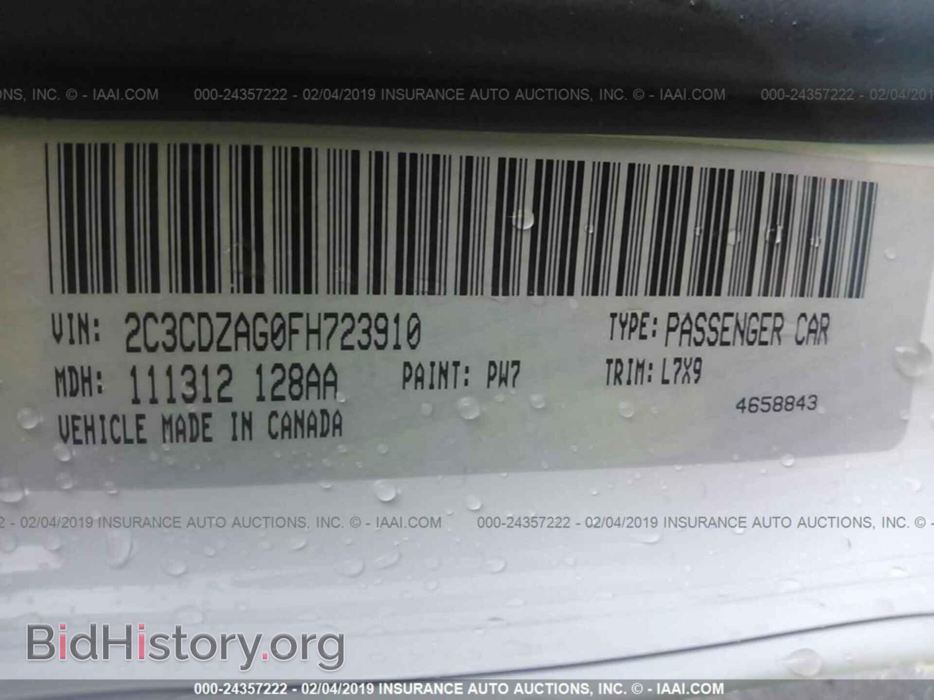 2015 DODGE CHALLENGER - VIN: 2C3CDZAG0FH723910 - Photo 9