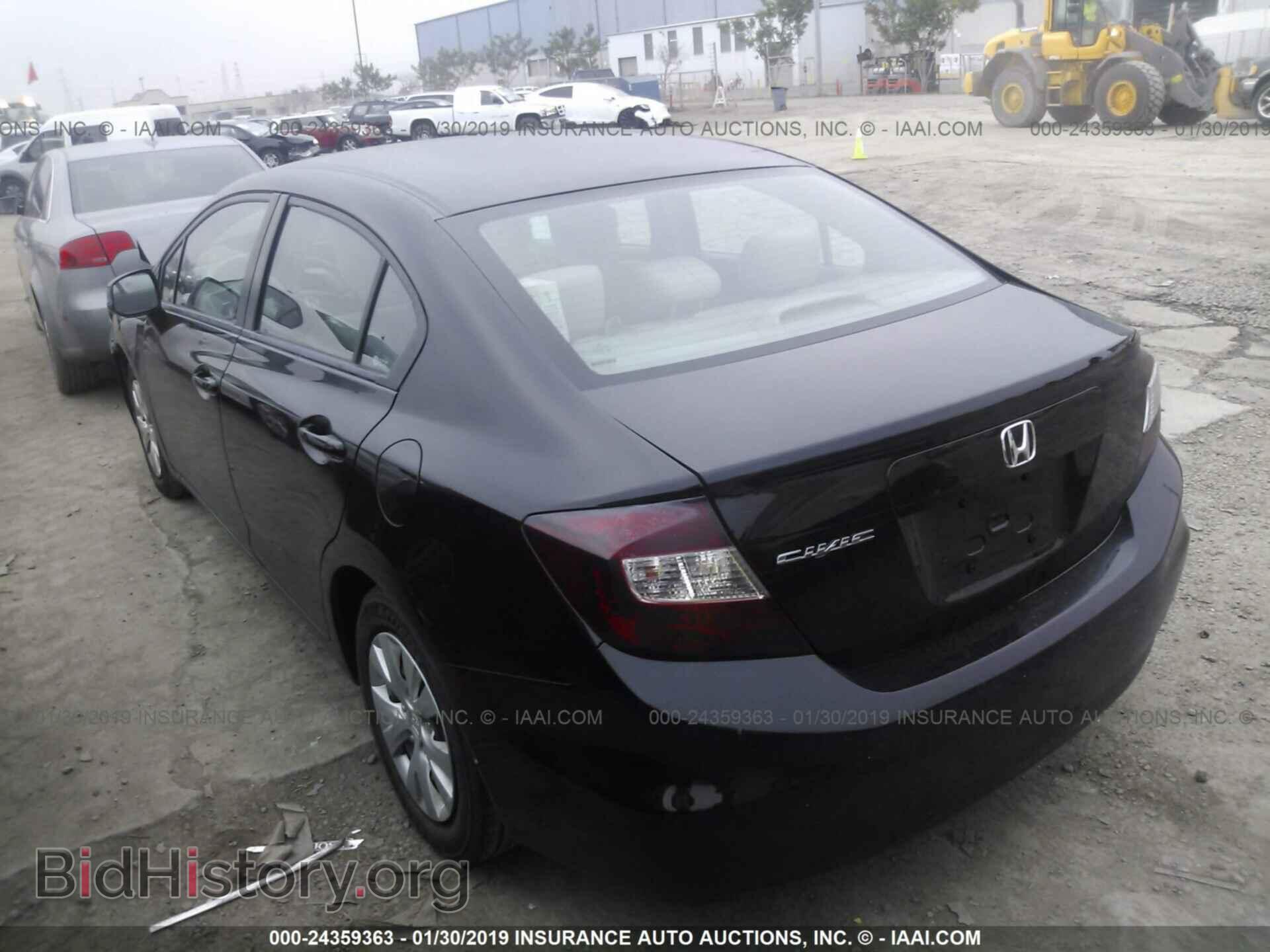 2012 HONDA CIVIC - VIN: 2HGFB2F54CH562858 - Фото 3
