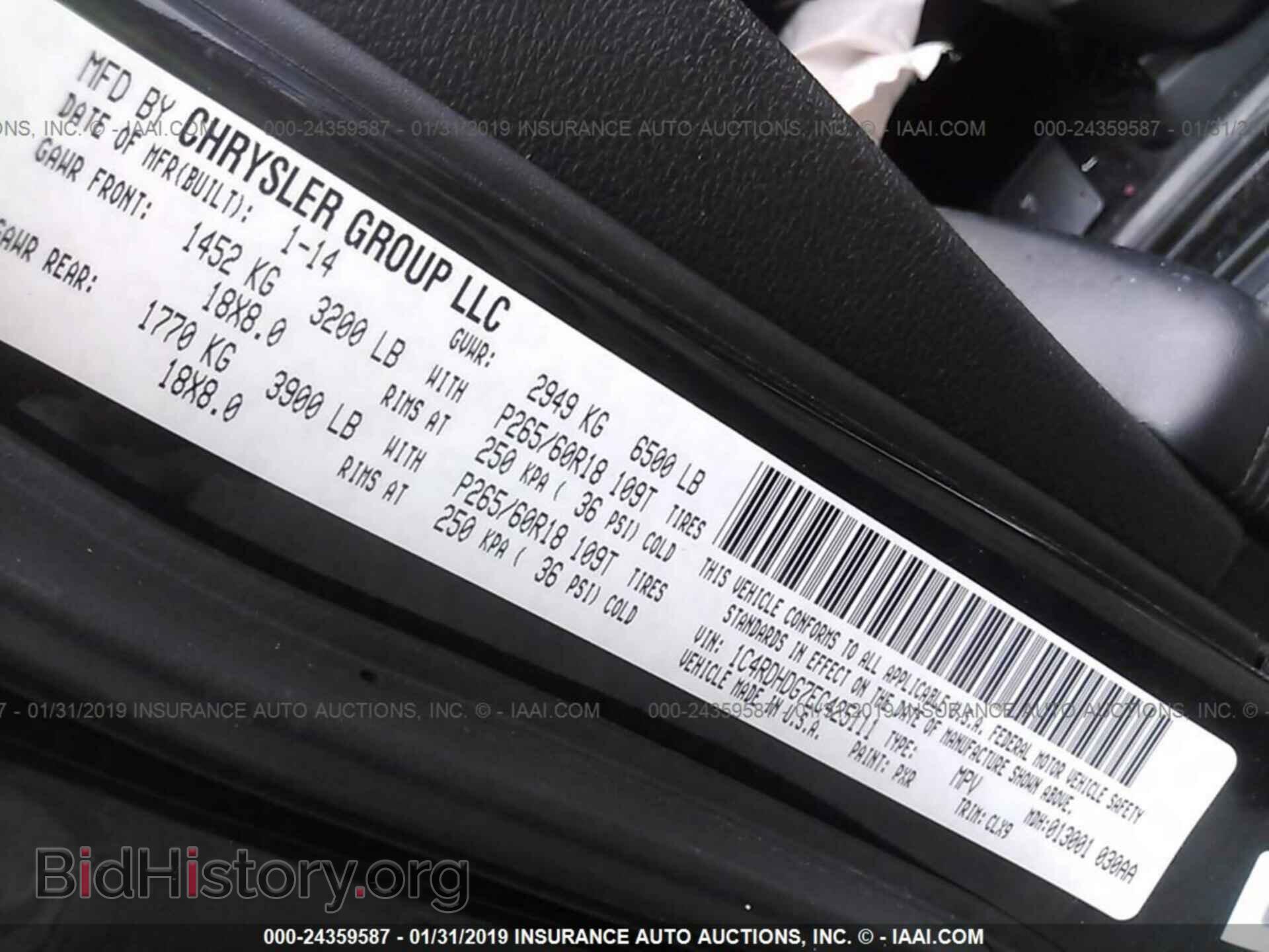 2014 DODGE DURANGO - VIN: 1C4RDHDG7EC425111 - Фото 9