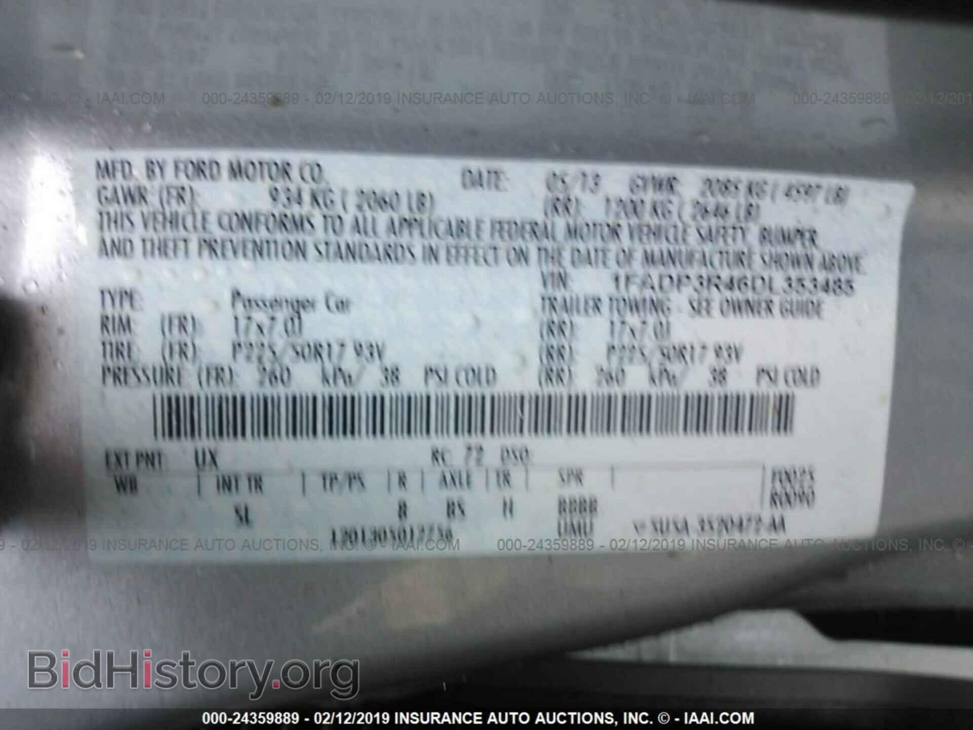 2013 FORD FOCUS - VIN: 1FADP3R46DL353485 - Photo 9