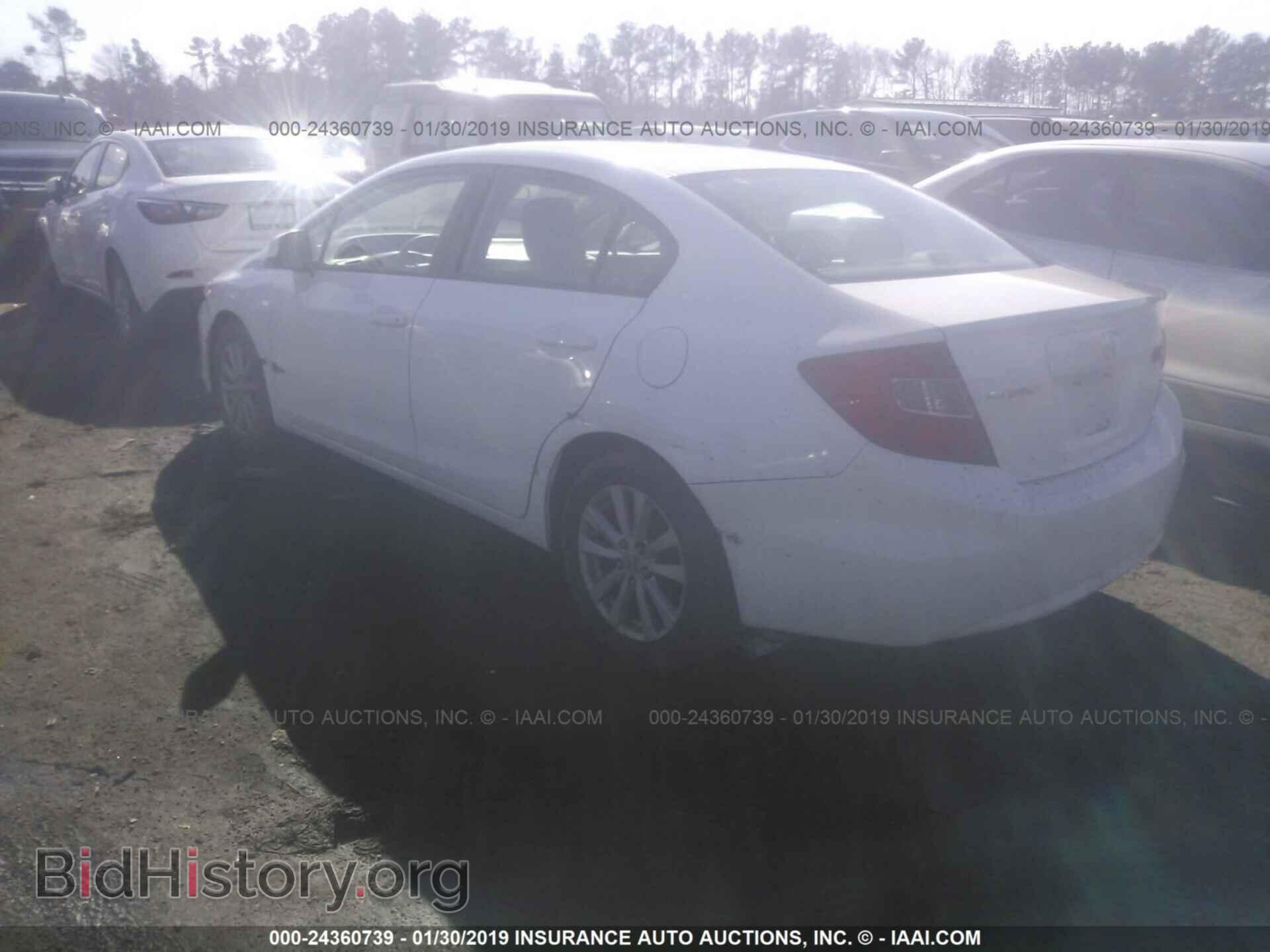 2012 HONDA CIVIC - VIN: 19XFB2F87CE370953 - Фото 3