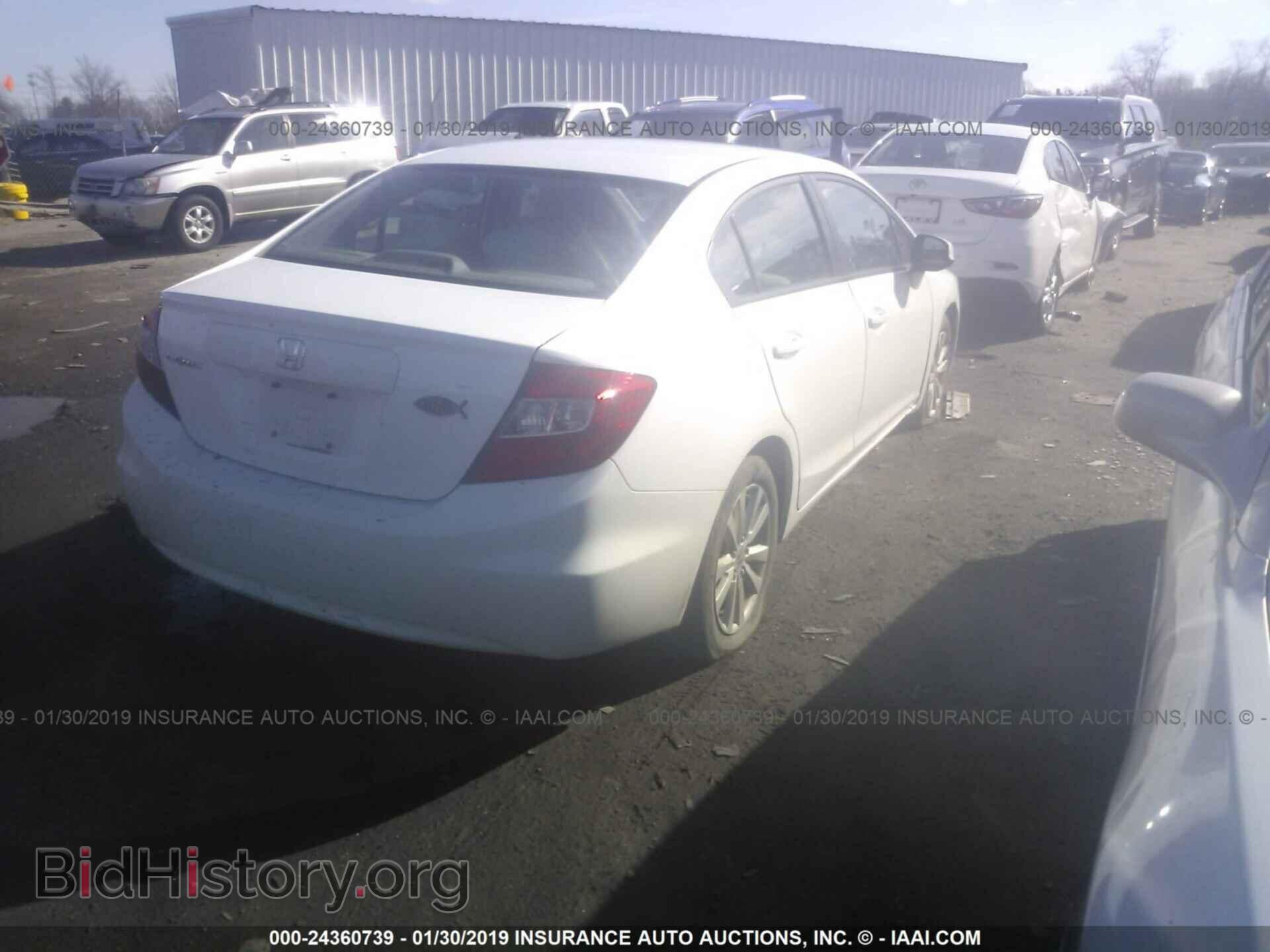 2012 HONDA CIVIC - VIN: 19XFB2F87CE370953 - Фото 4