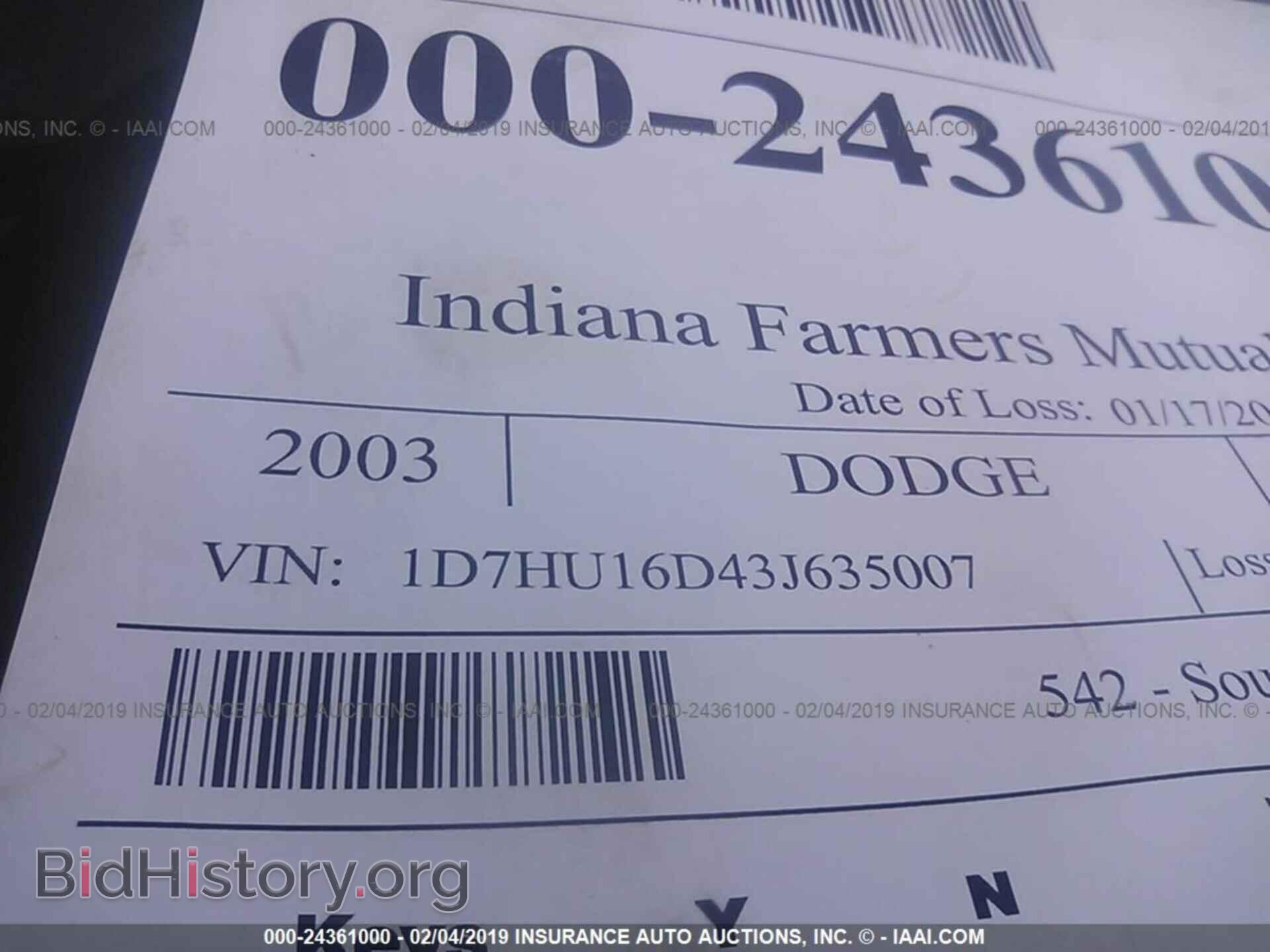 2003 DODGE RAM 1500 - VIN: 1D7HU16D43J635007 - Фото 9