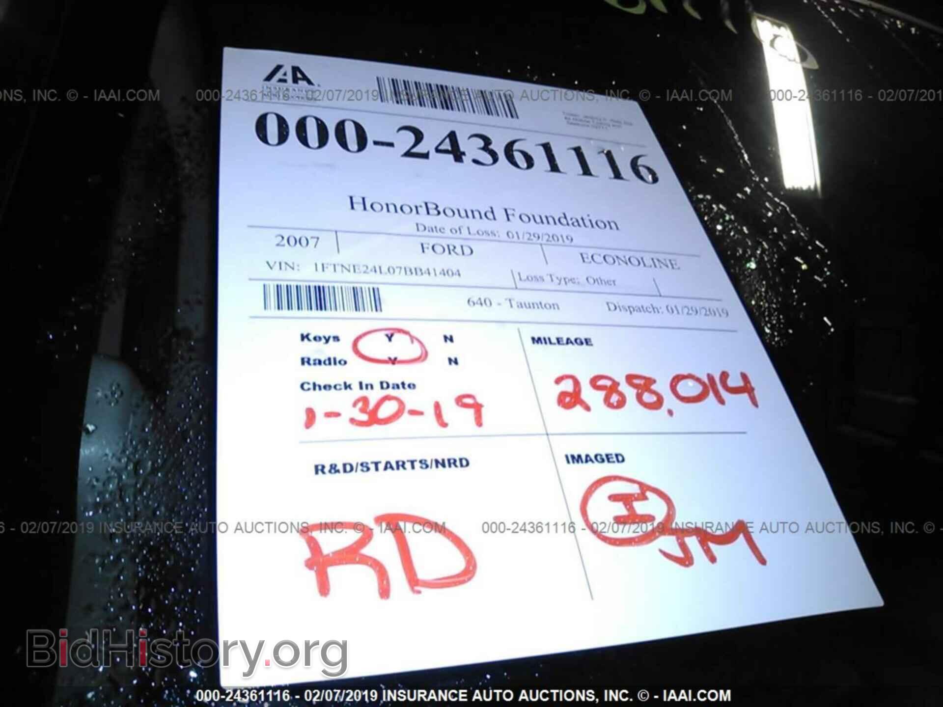 2007 FORD ECONOLINE - VIN: 1FTNE24L07DB41404 - Фото 7