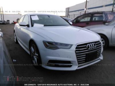 2016 Audi A6, белый — VIN WAUGFAFC7GN062817, IAAI