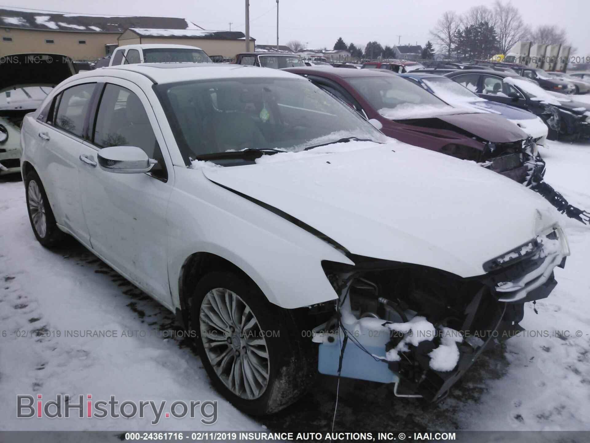 Фотография 1C3CCBCB3CN257730 - CHRYSLER 200 2012