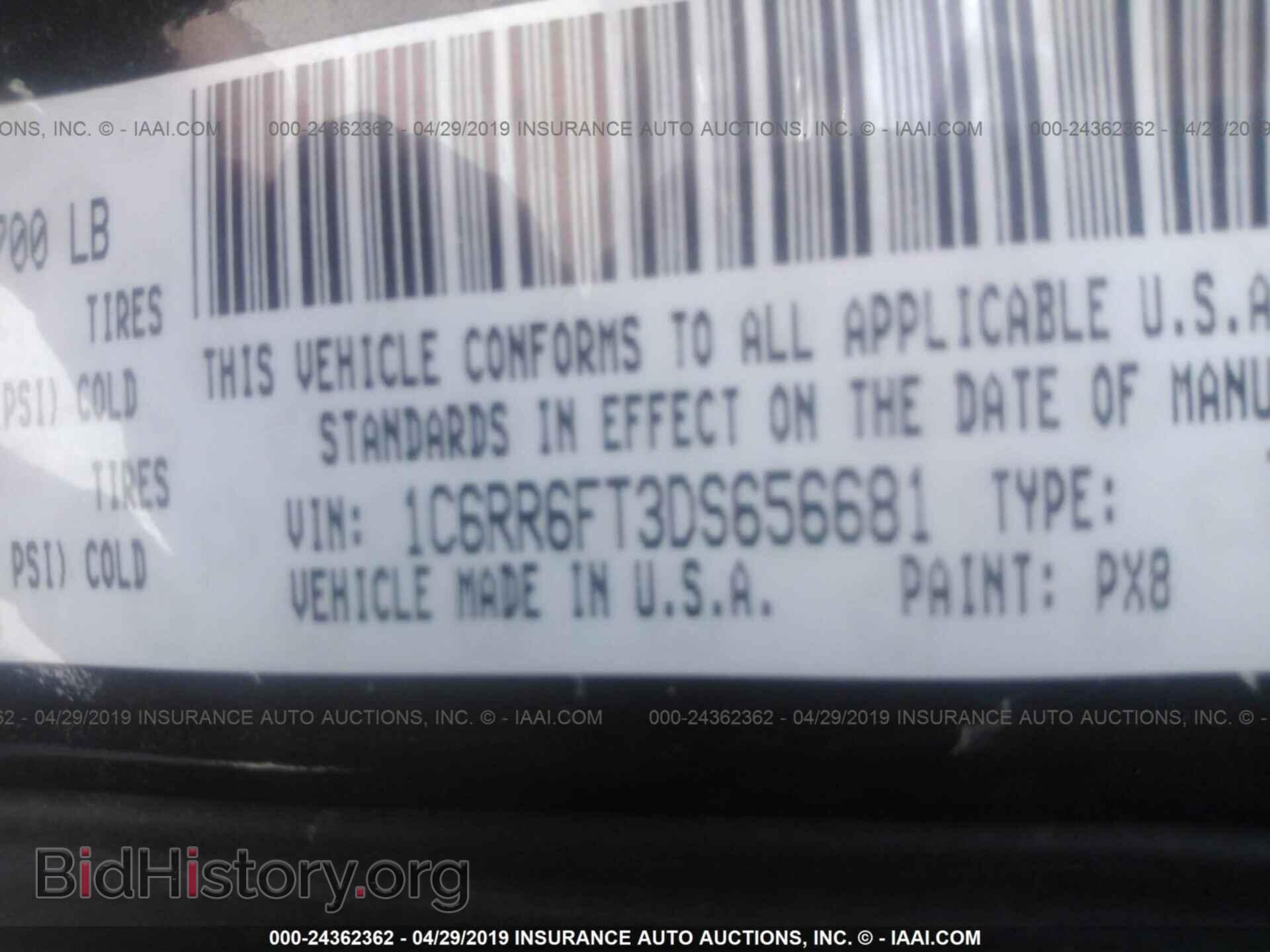 2013 RAM 1500 - VIN: 1C6RR6FT3DS656681 - Фото 9