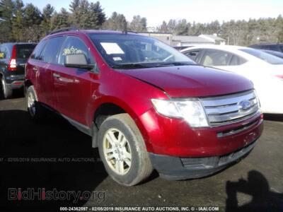 2007 Ford EDGE, красный — VIN 2FMDK36C77BA71439, IAAI