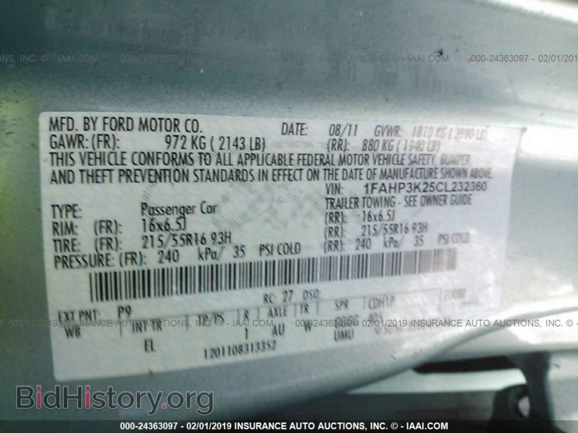 2012 FORD FOCUS - VIN: 1FAHP3K25CL232360 - Photo 9