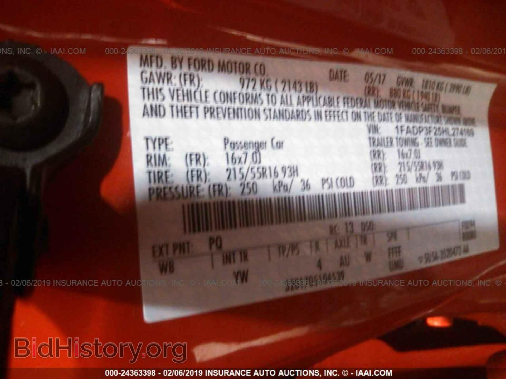 2017 FORD FOCUS - VIN: 1FADP3F25HL274169 - Фото 9