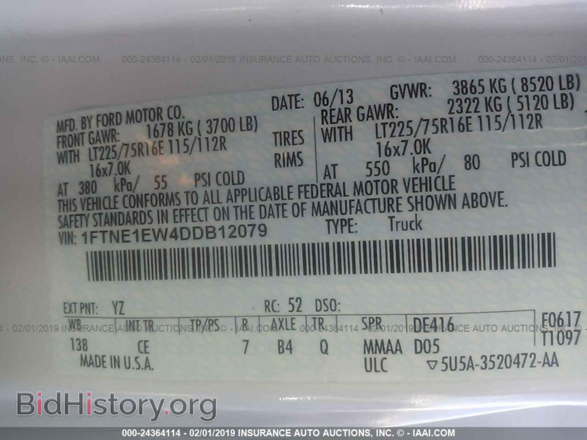 2013 FORD ECONOLINE - VIN: 1FTNE1EW4DDB12079 - Photo 9