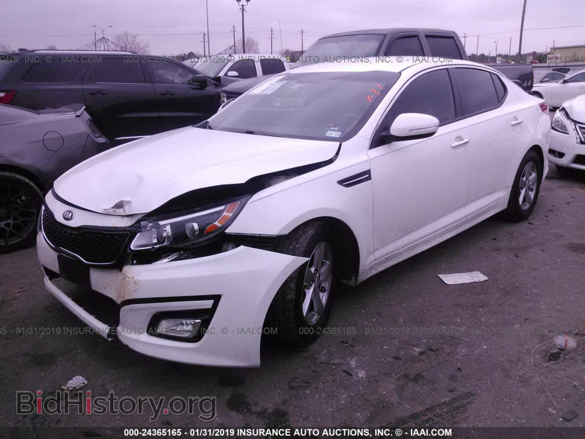 2015 KIA OPTIMA - VIN: KNAGM4A73F5647474 - Фото 2