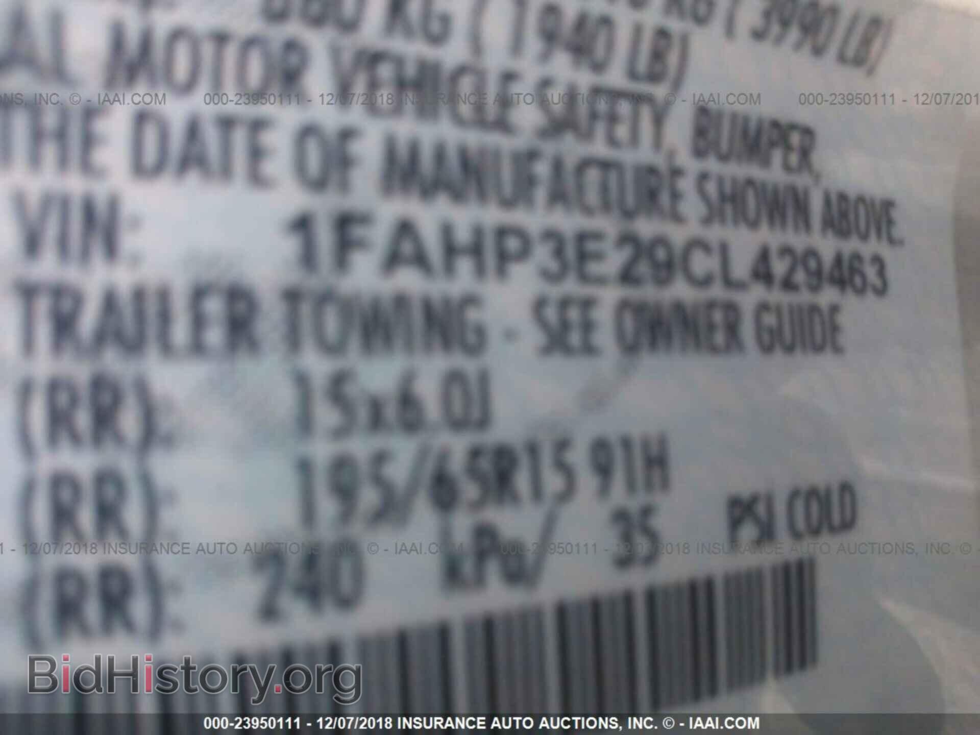 2012 FORD FOCUS - VIN: 1FAHP3E29CL429463 - Photo 9