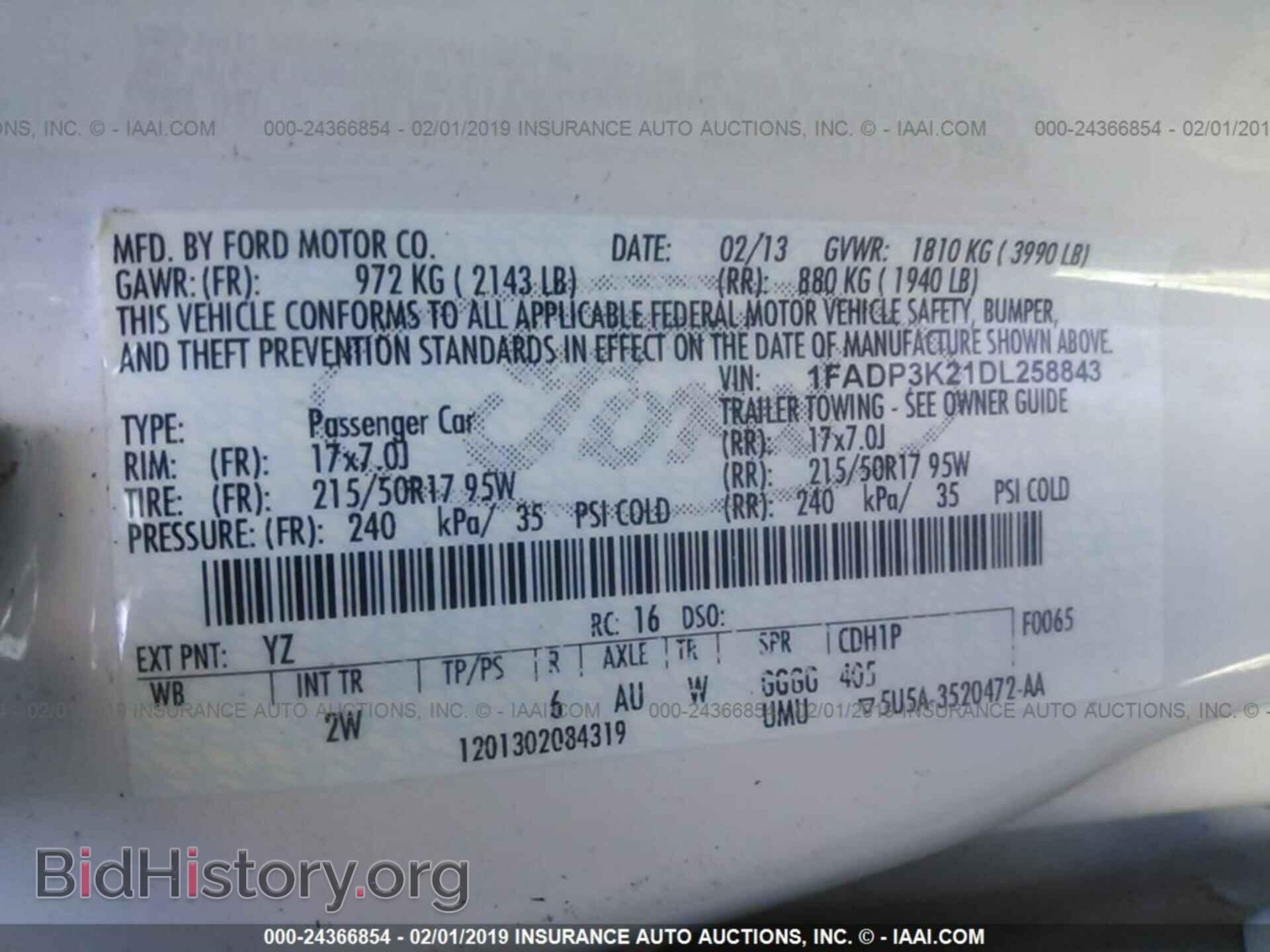 2013 FORD FOCUS - VIN: 1FADP3K21DL258843 - Photo 9
