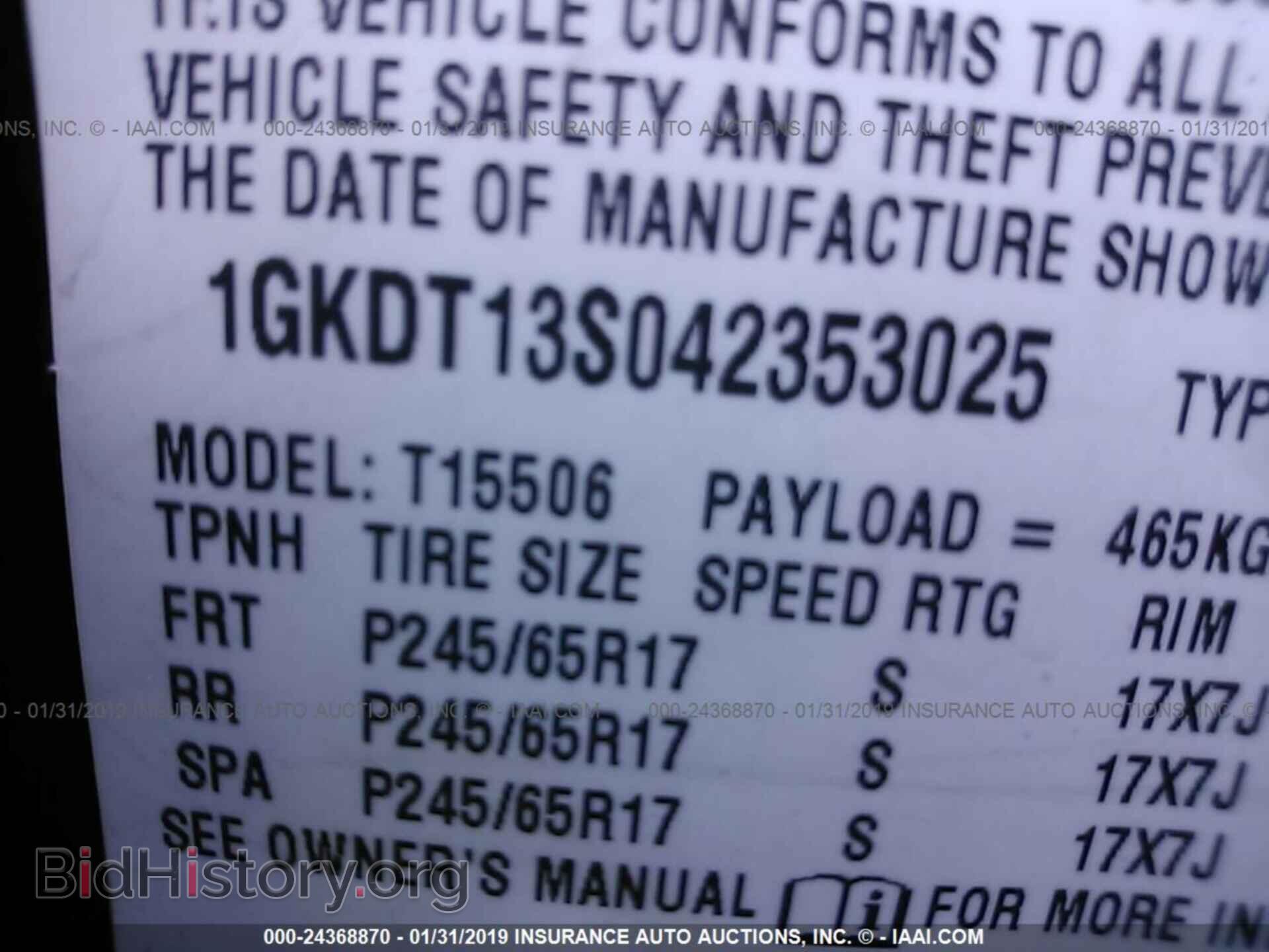 2004 GMC ENVOY - VIN: 1GKDT13S042353025 - Фото 9
