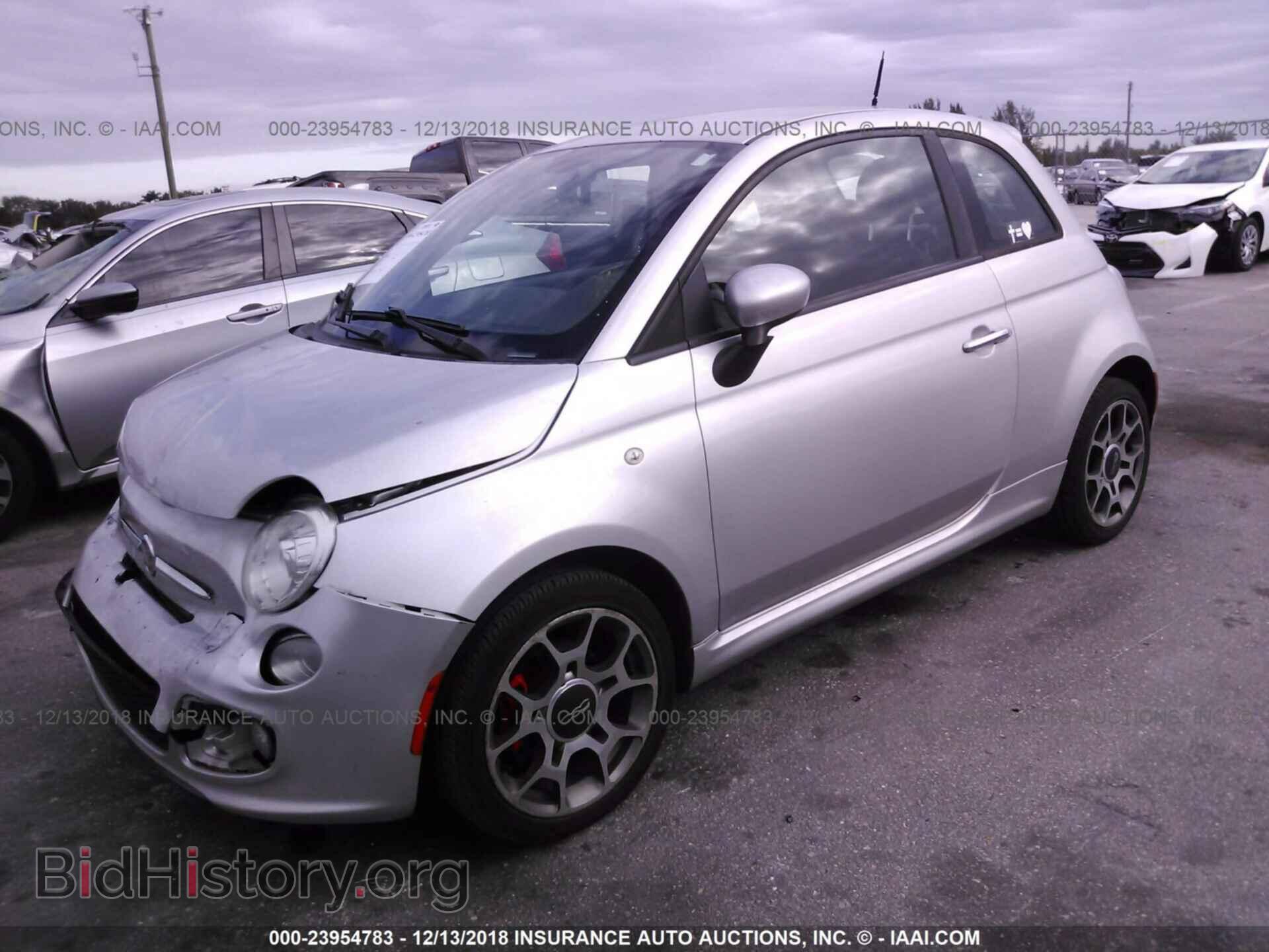 2012 FIAT 500 - VIN: 3C3CFFBR1CT357774 - Фото 2