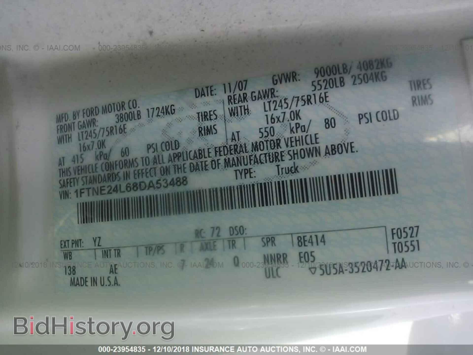 2008 FORD ECONOLINE - VIN: 1FTNE24L68DA53488 - Фото 9