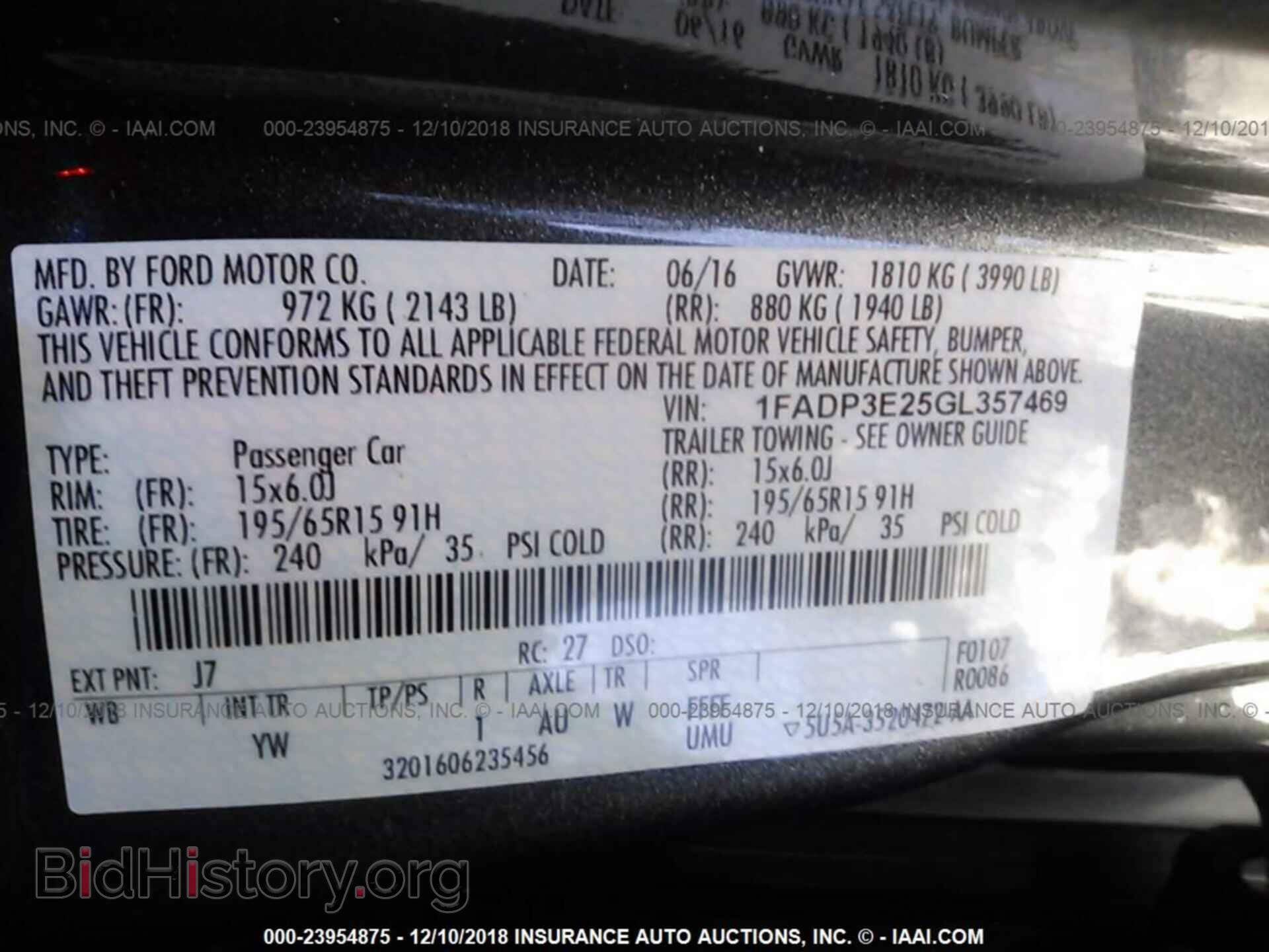 2016 FORD FOCUS - VIN: 1FADP3E25GL357469 - Photo 9
