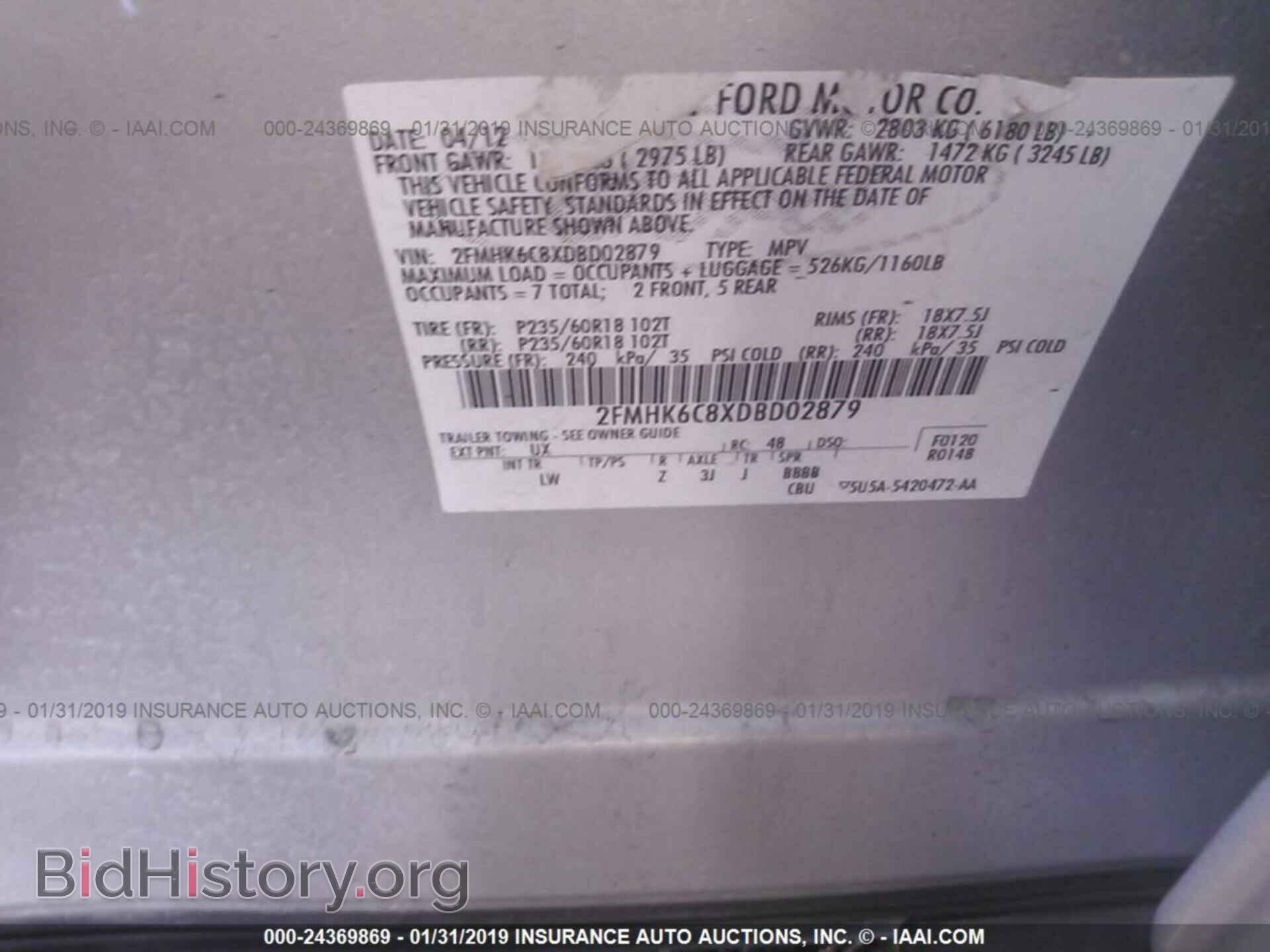 2013 FORD FLEX - VIN: 2FMHK6C8XDBD02879 - Photo 9