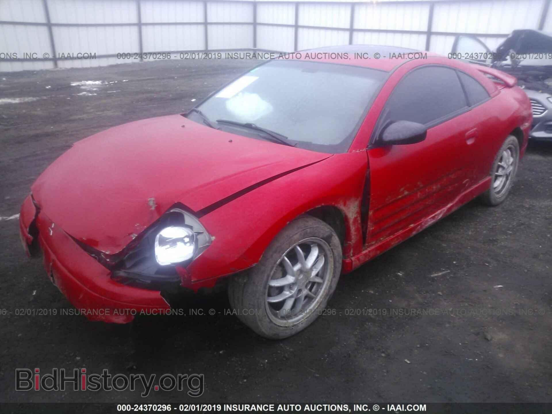 2001 MITSUBISHI ECLIPSE - VIN: 4A3AC54H71E177588 - Фото 2