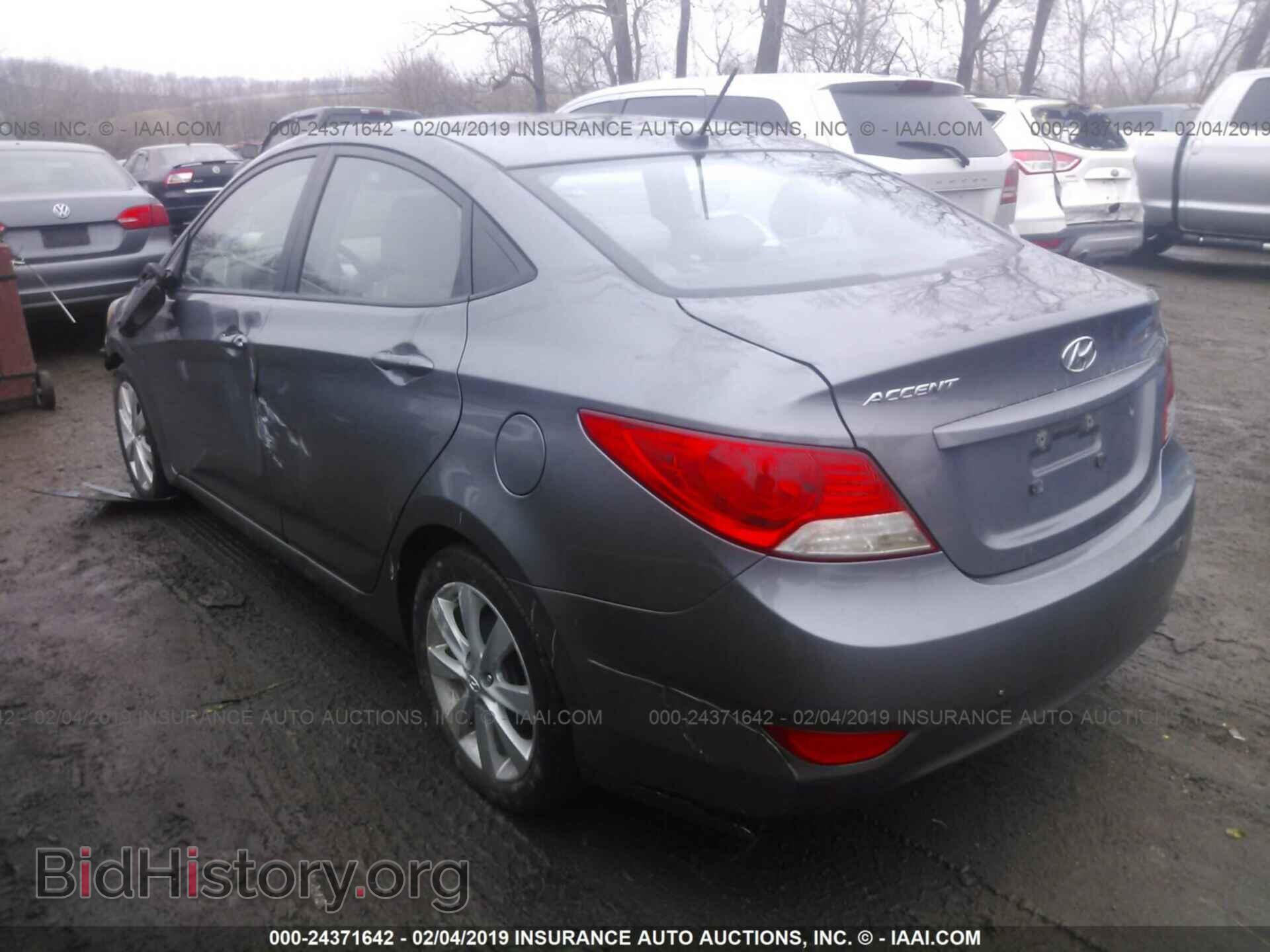 2014 HYUNDAI ACCENT - VIN: KMHCU4AE7EU753782 - Фото 3
