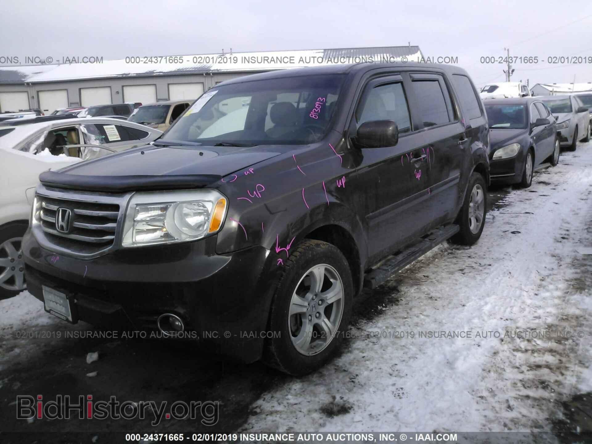 2013 HONDA PILOT - VIN: 5FNYF4H4XDB014074 - Фото 2