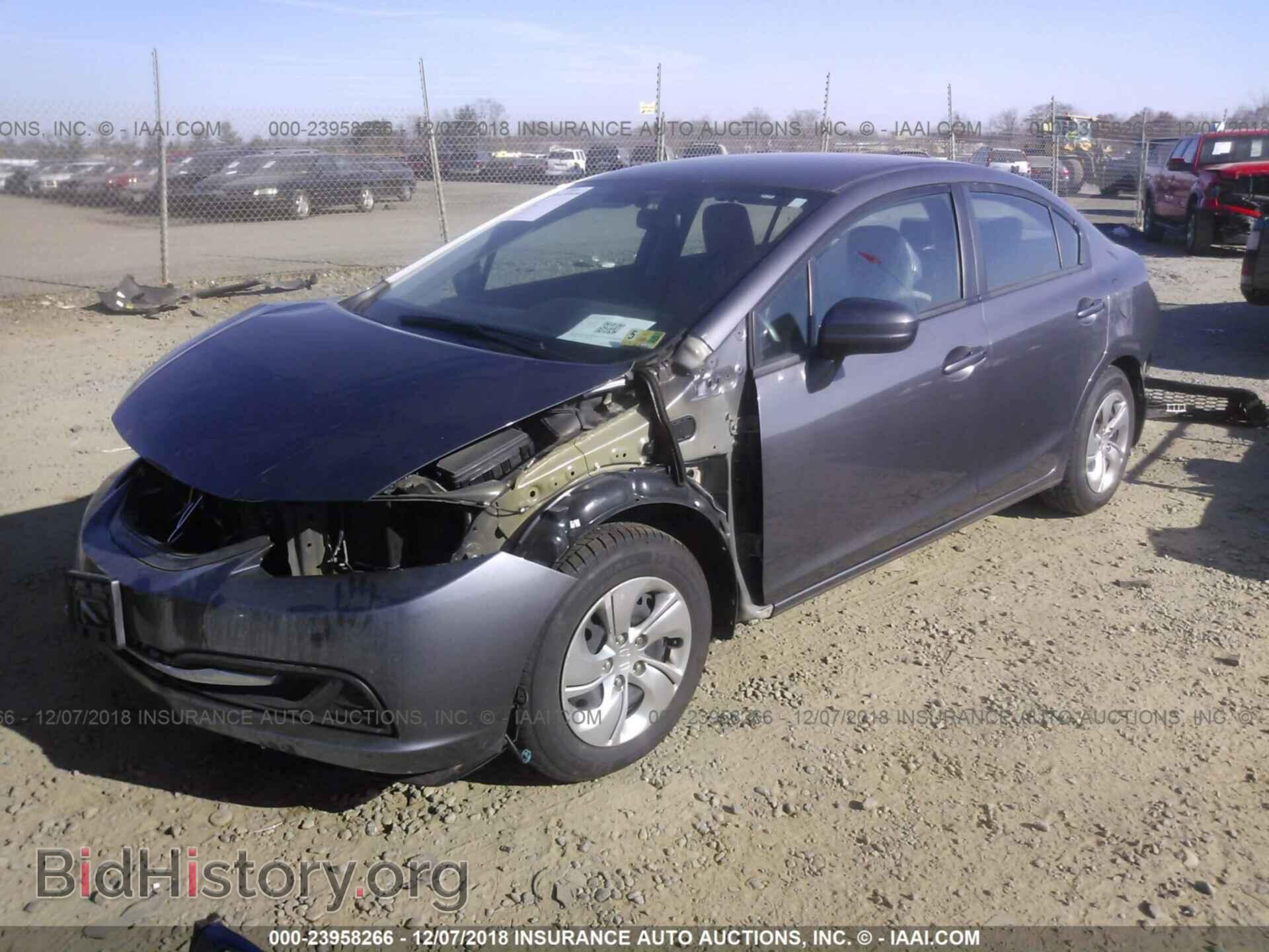 2014 HONDA CIVIC - VIN: 2HGFB2F57EH518680 - Фото 2