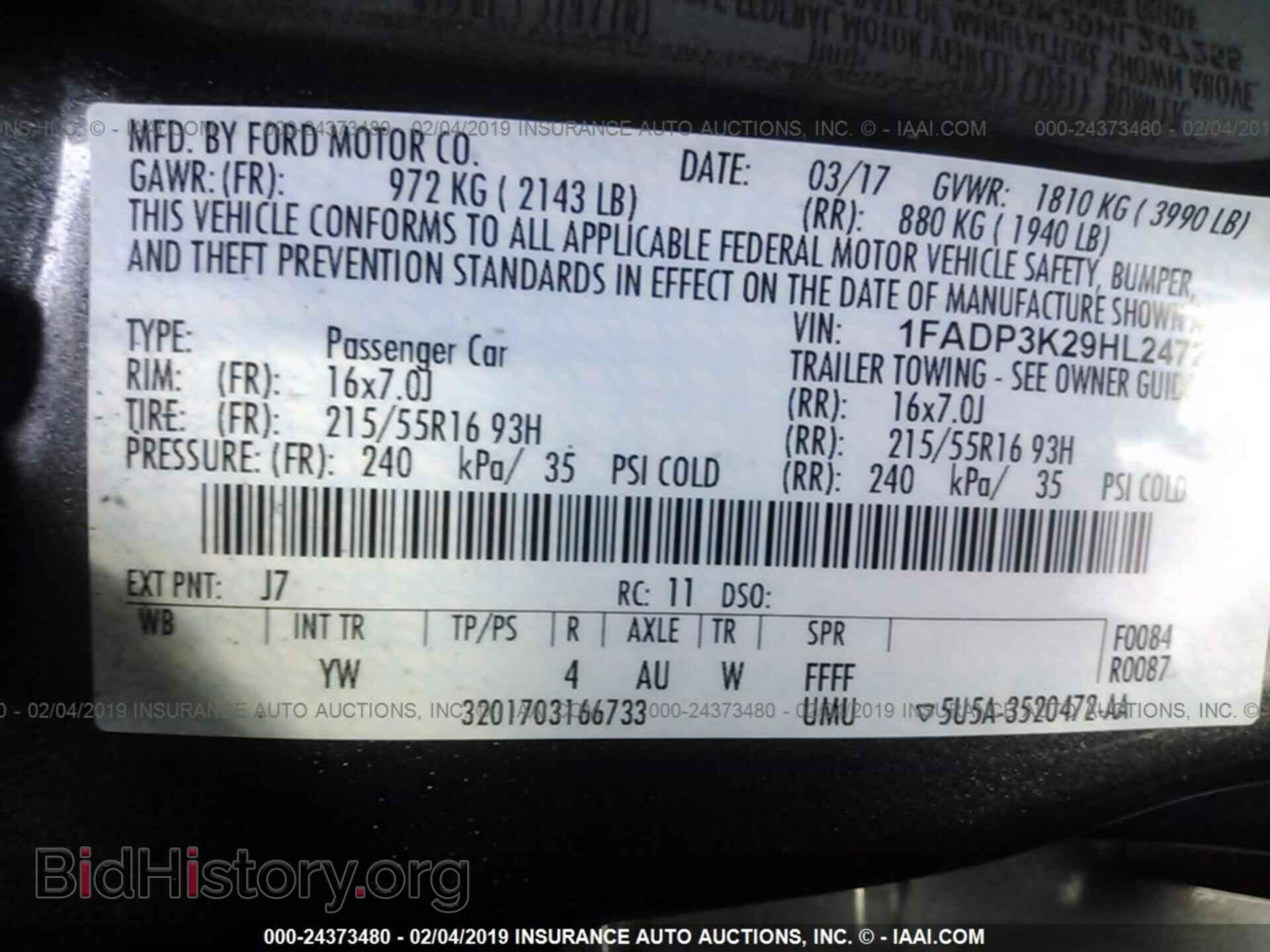 2017 FORD FOCUS - VIN: 1FADP3K29HL247255 - Photo 9