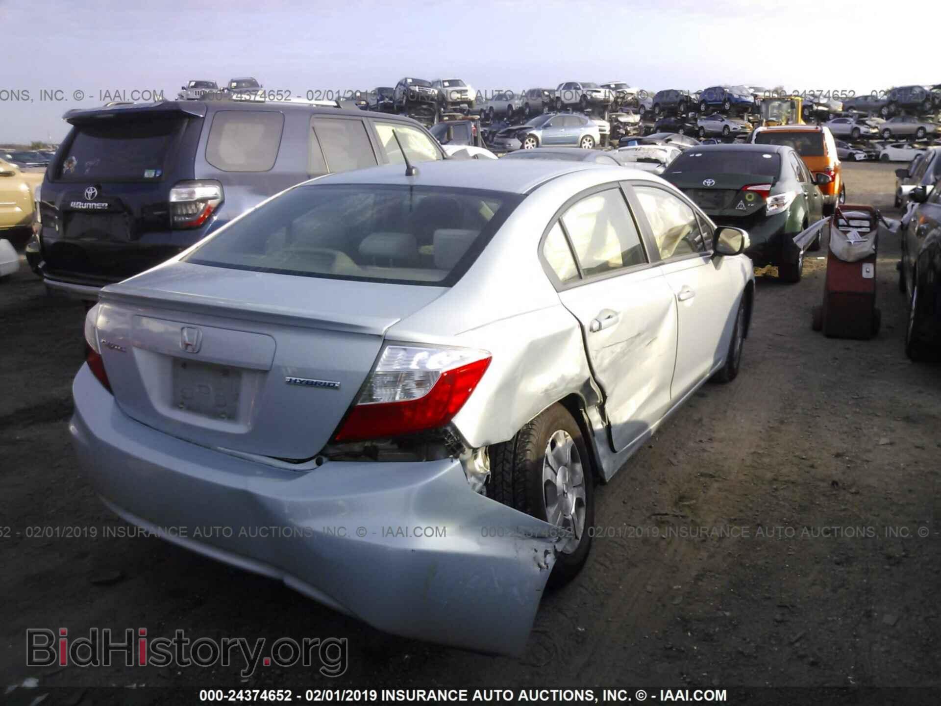2012 HONDA CIVIC - VIN: JHMFB4F24CS000501 - Photo 4