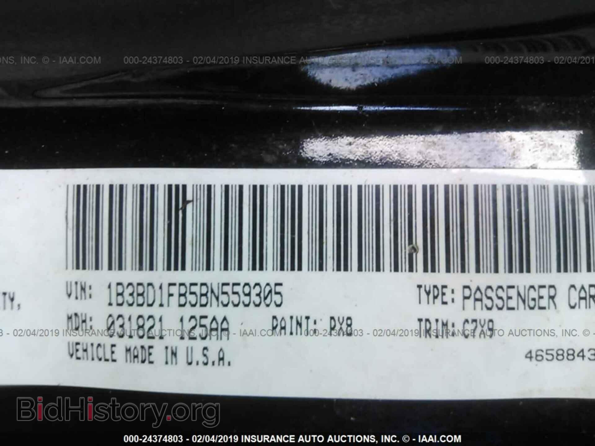 2011 DODGE AVENGER - VIN: 1B3BD1FB5BN559305 - Photo 9